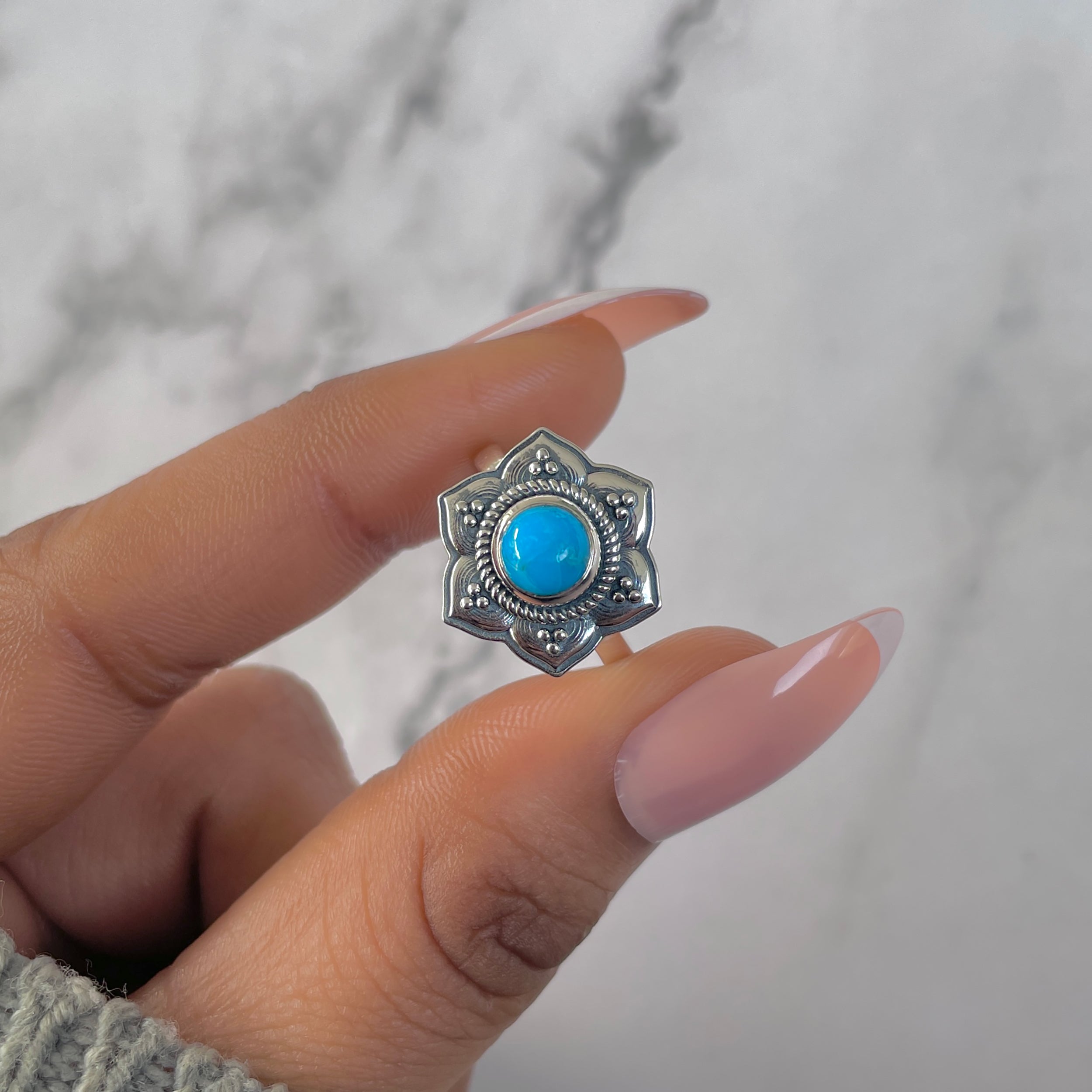 Turquoise Ring-(TRQ-RDR-1292.)