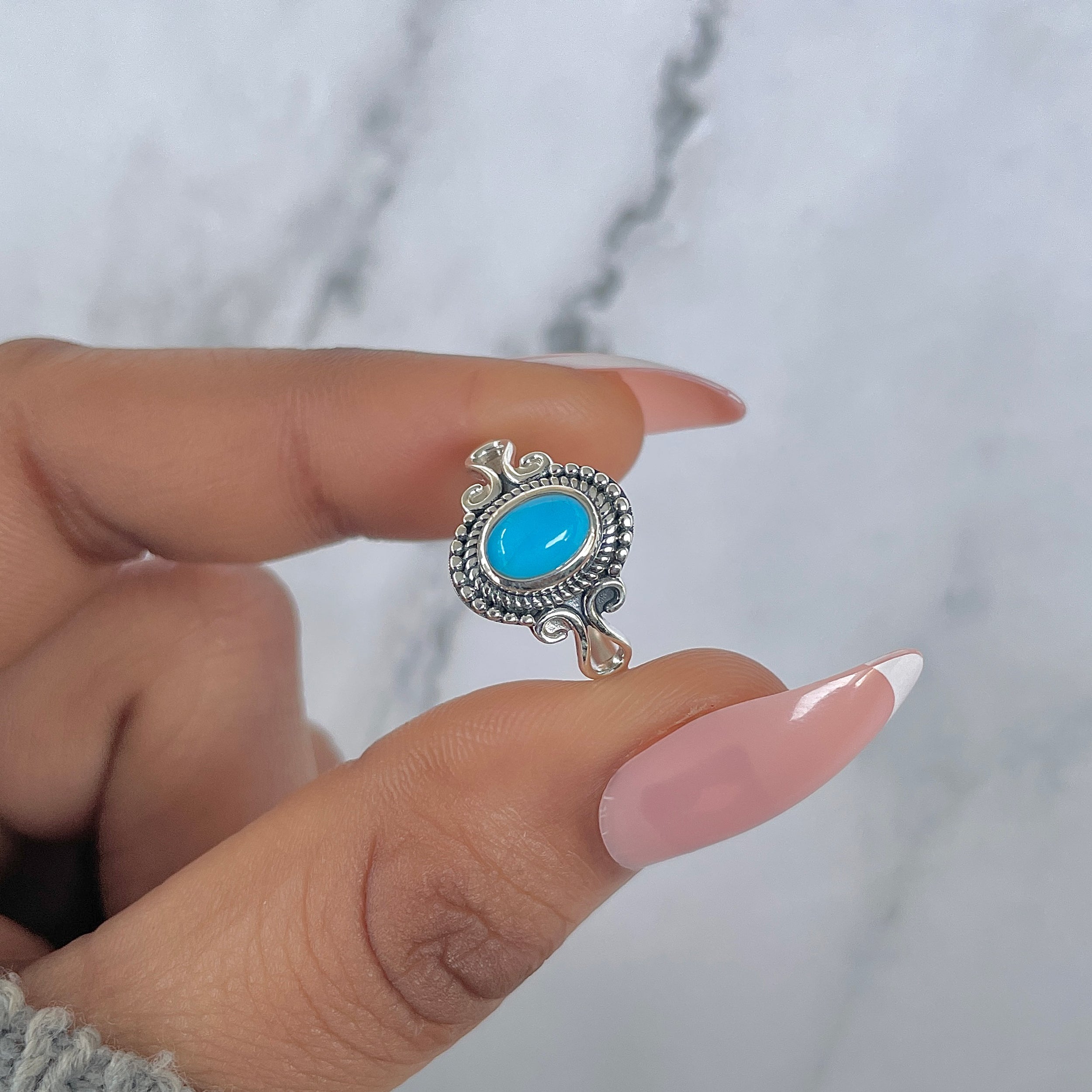 Turquoise Ring-(TRQ-RDR-1296.)