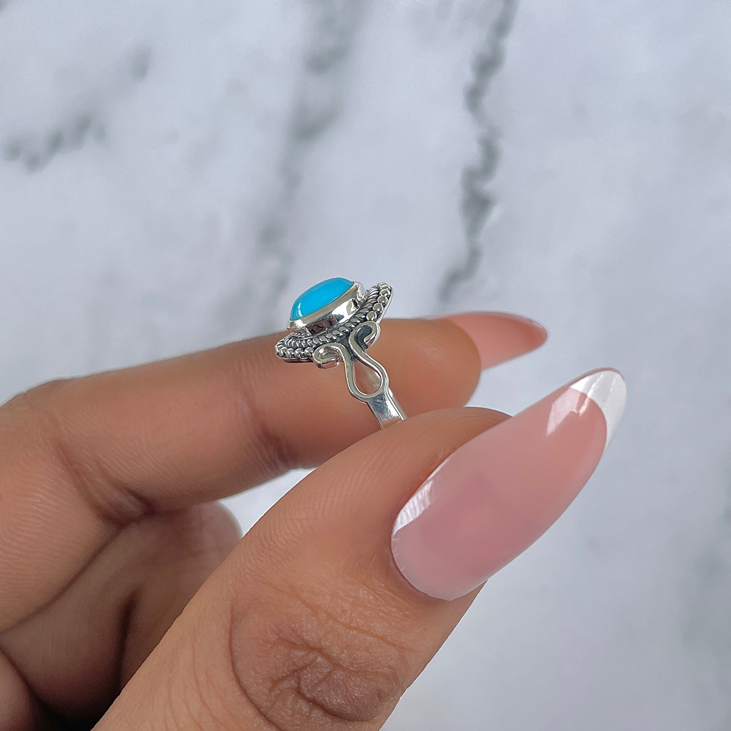 Turquoise Ring-(TRQ-RDR-1296.)