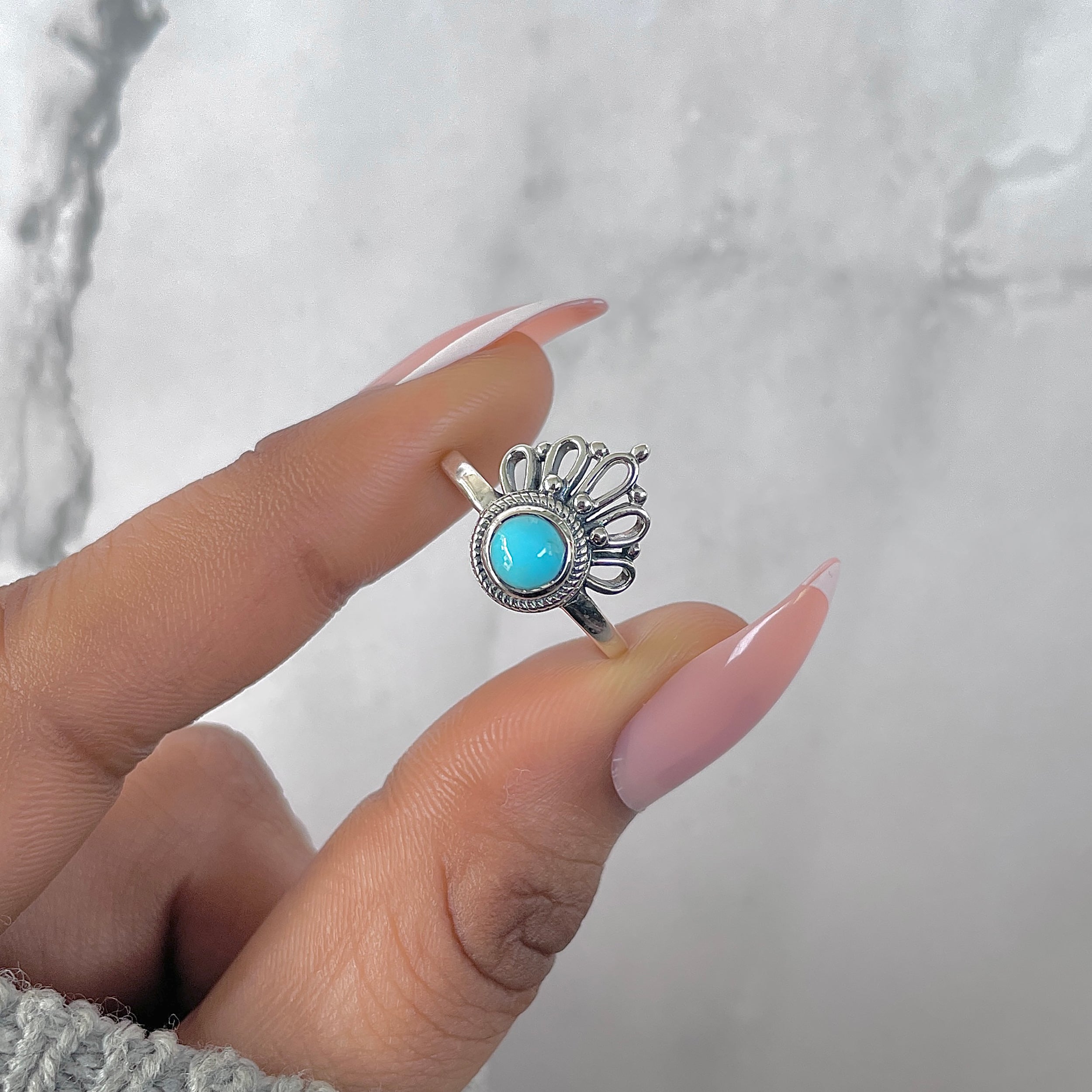 Turquoise Ring-(TRQ-RDR-1305-A.)