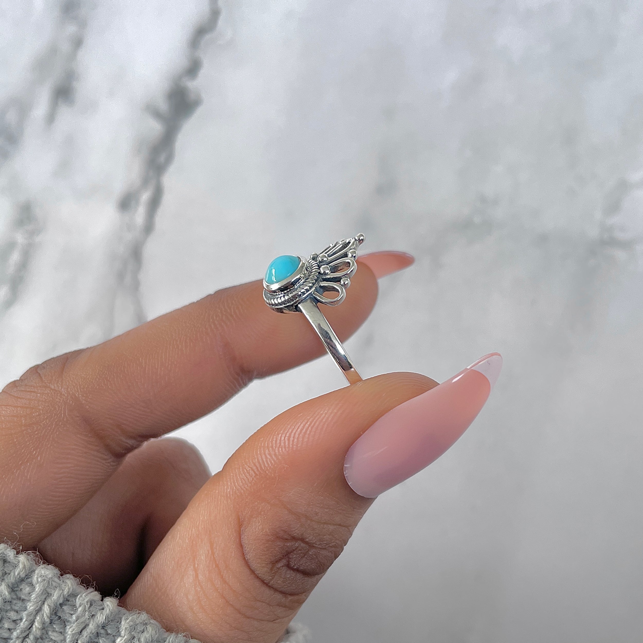 Turquoise Ring-(TRQ-RDR-1305-A.)