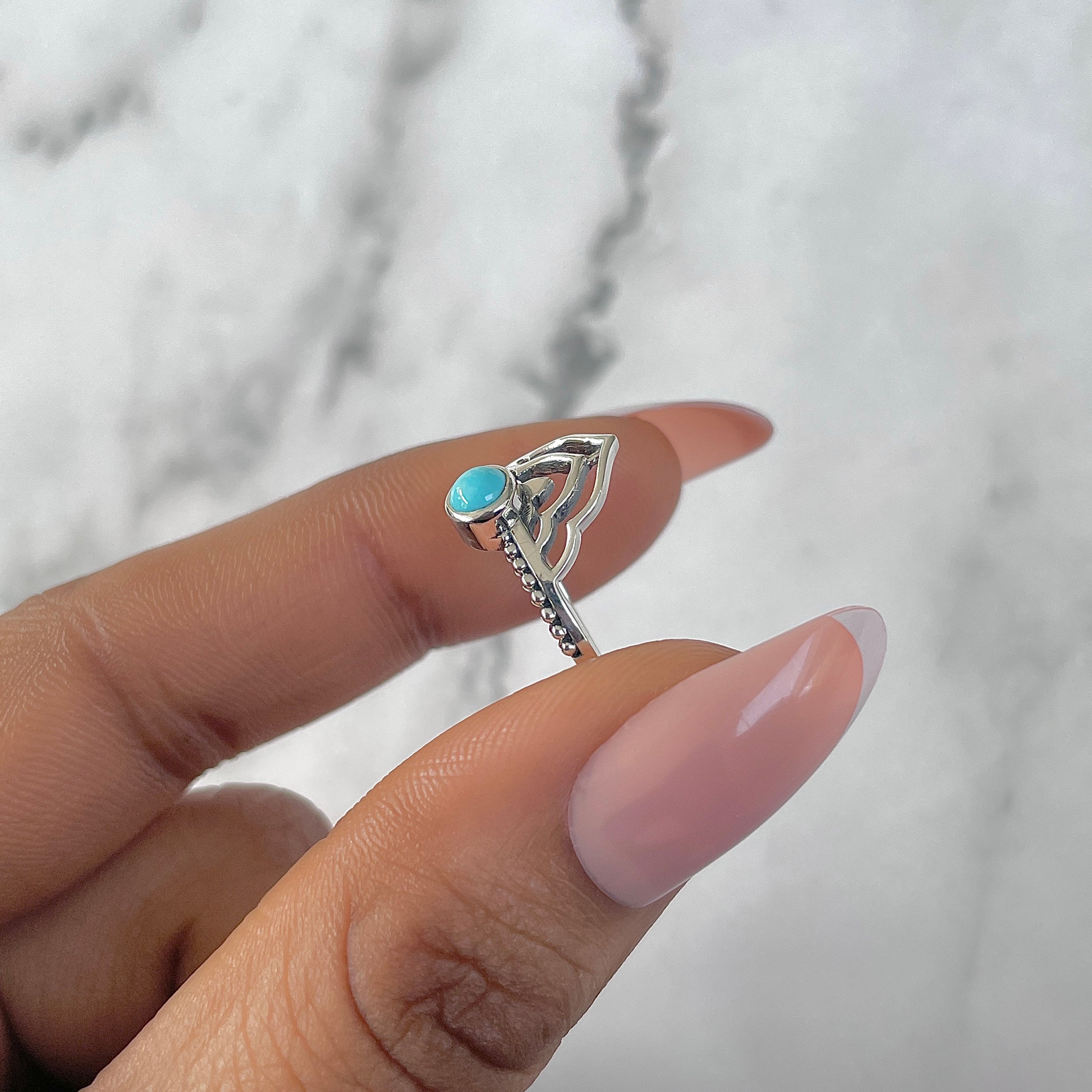 Turquoise Ring-(TRQ-RDR-1328-A.)