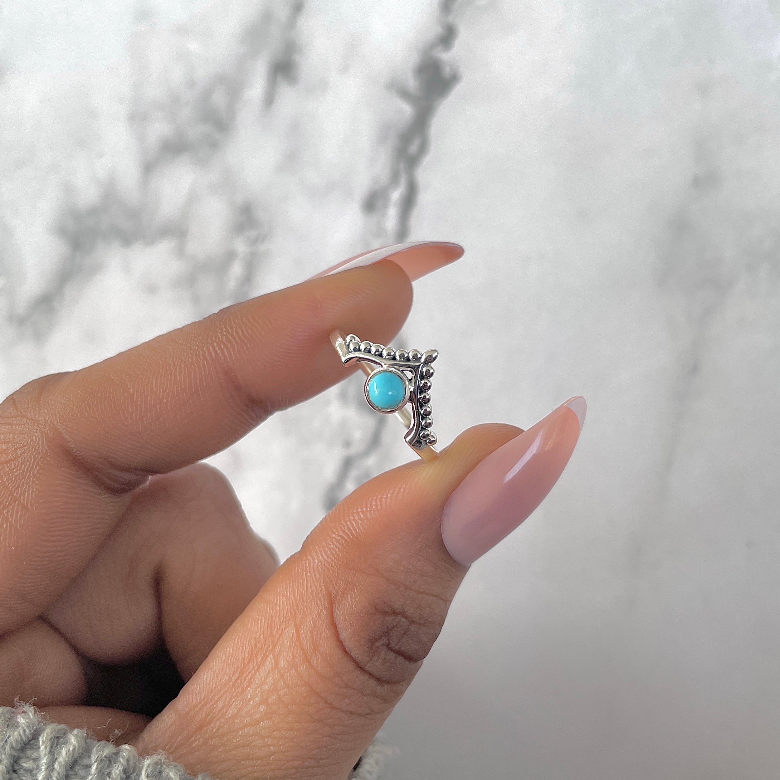 Turquoise Ring-(TRQ-RDR-1345-A.)