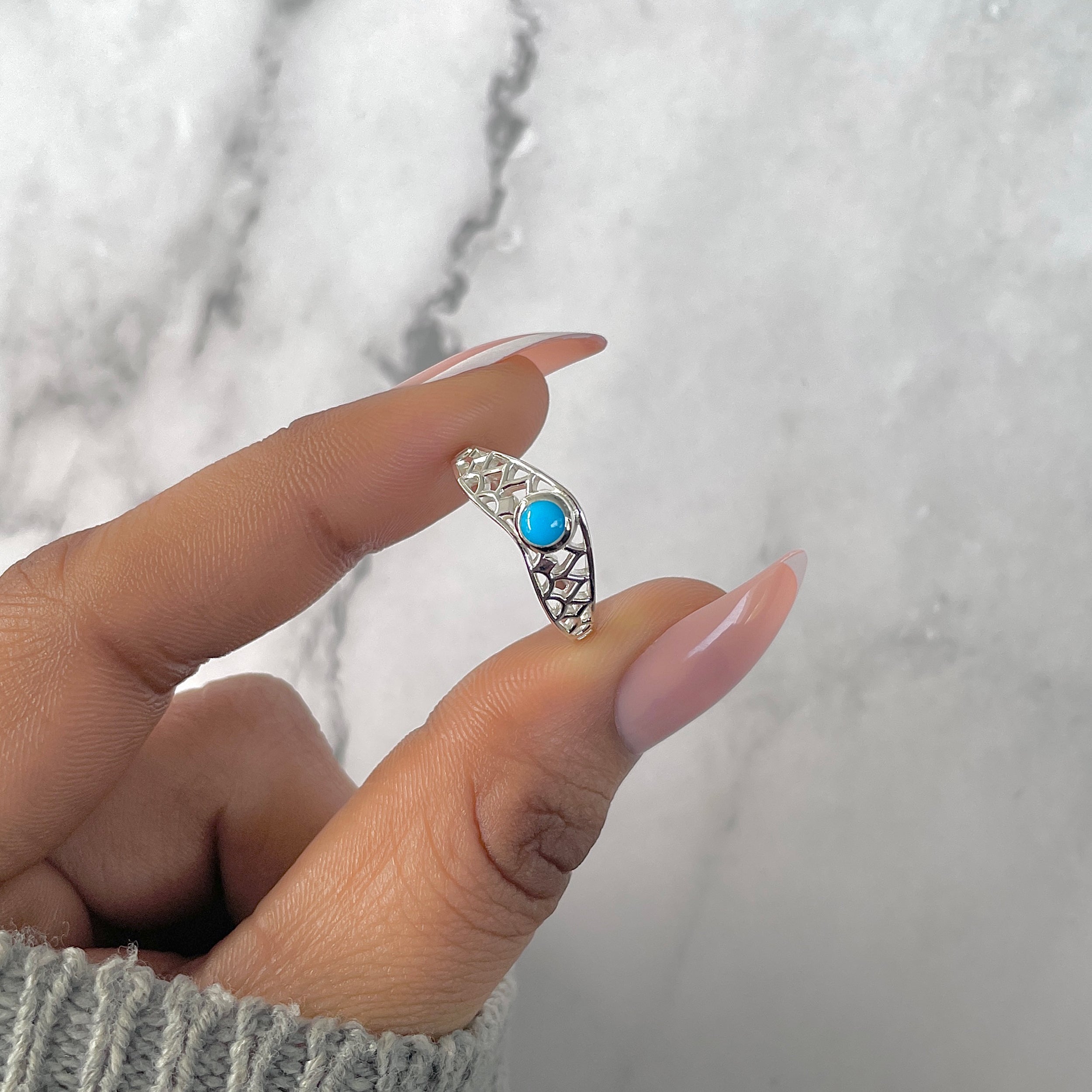 Turquoise Ring-(TRQ-RDR-1346.)