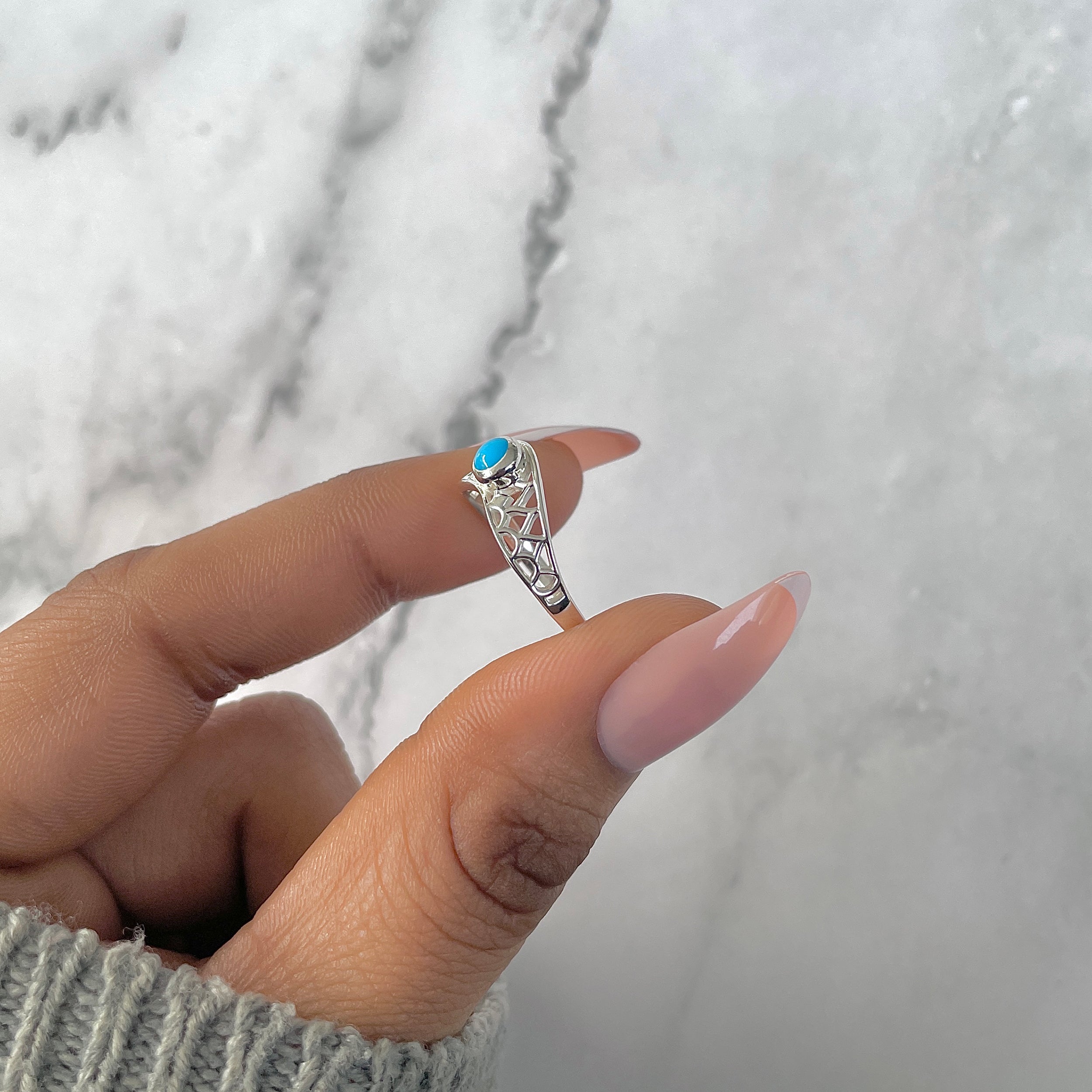 Turquoise Ring-(TRQ-RDR-1346.)