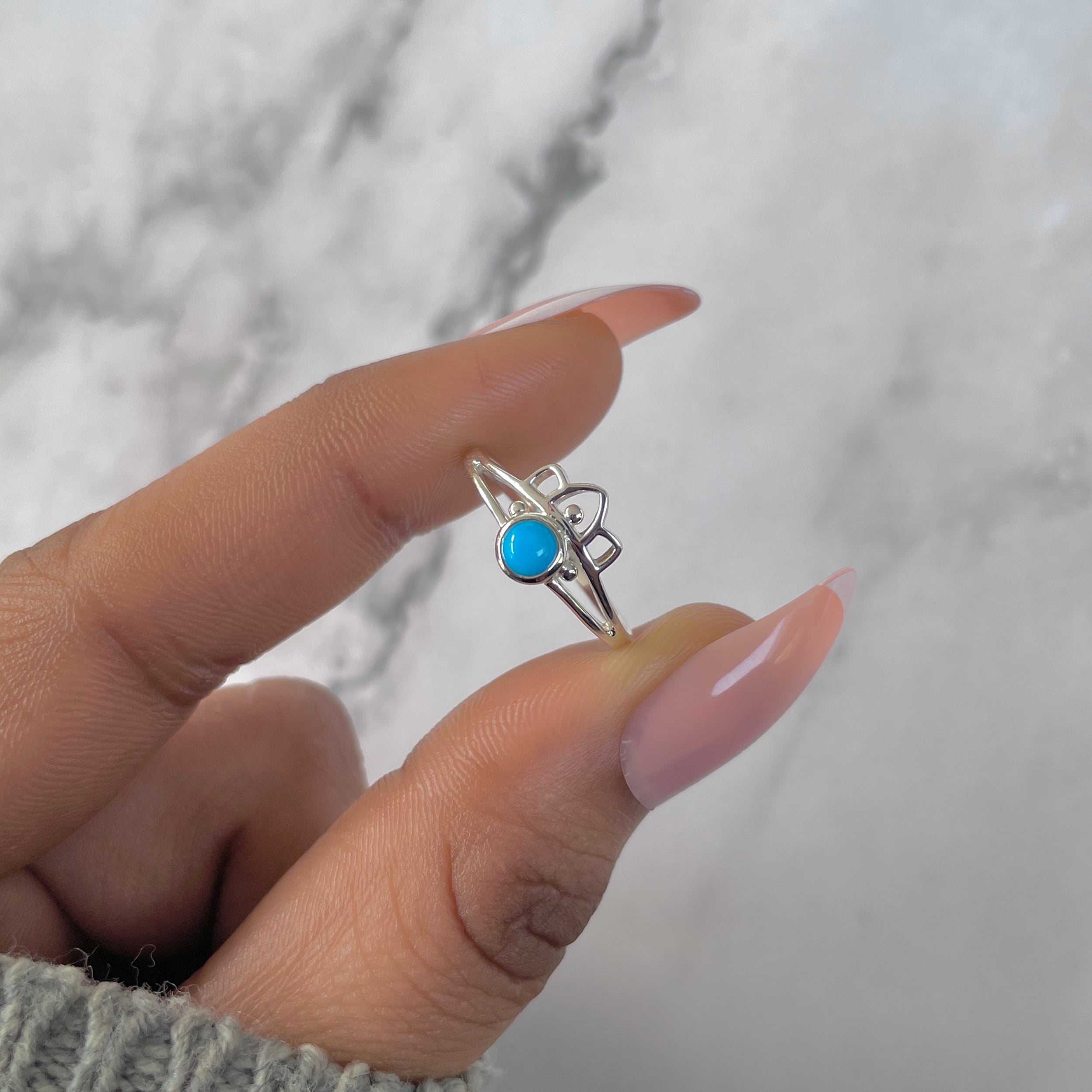 Turquoise Ring-(TRQ-RDR-1352.)