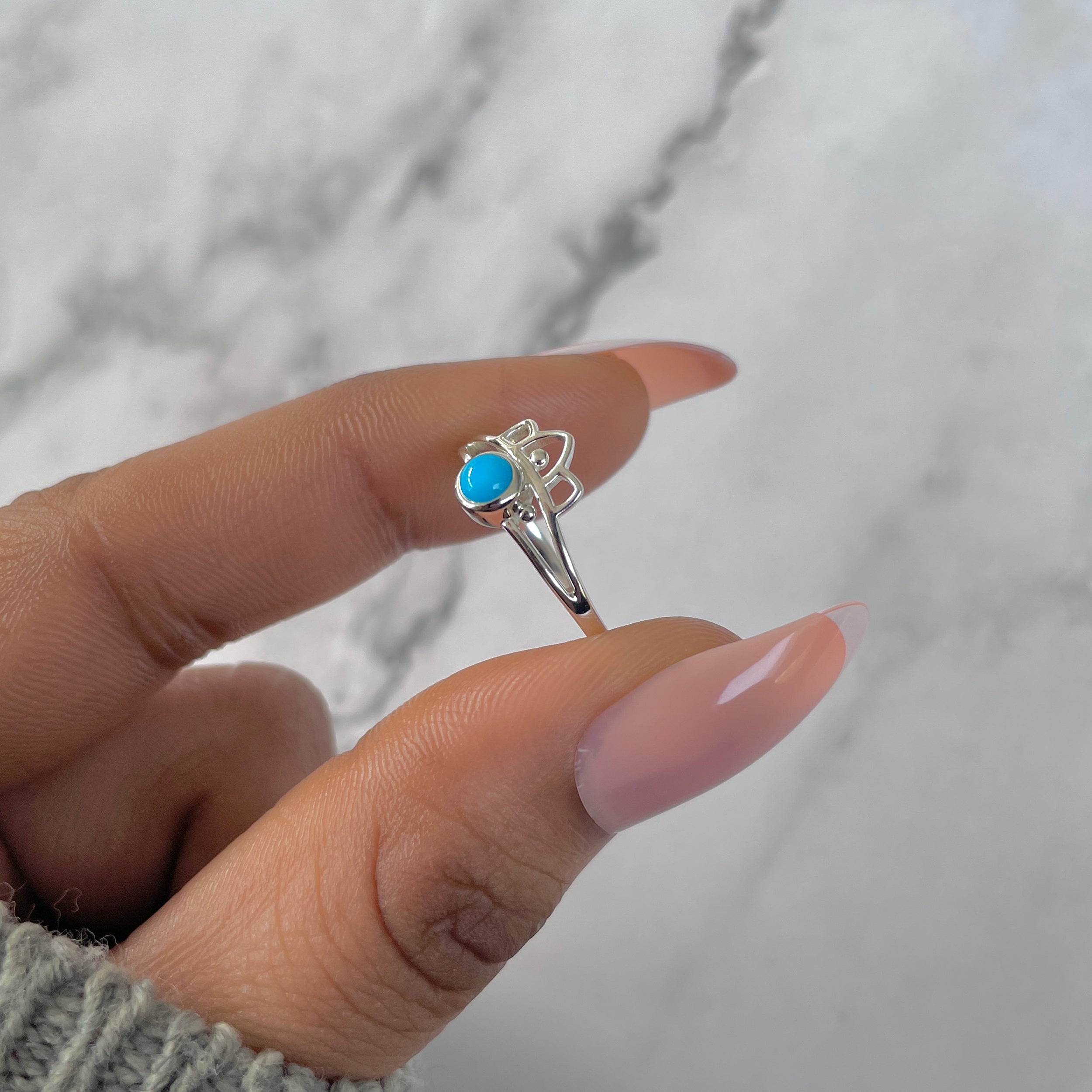 Turquoise Ring-(TRQ-RDR-1352.)