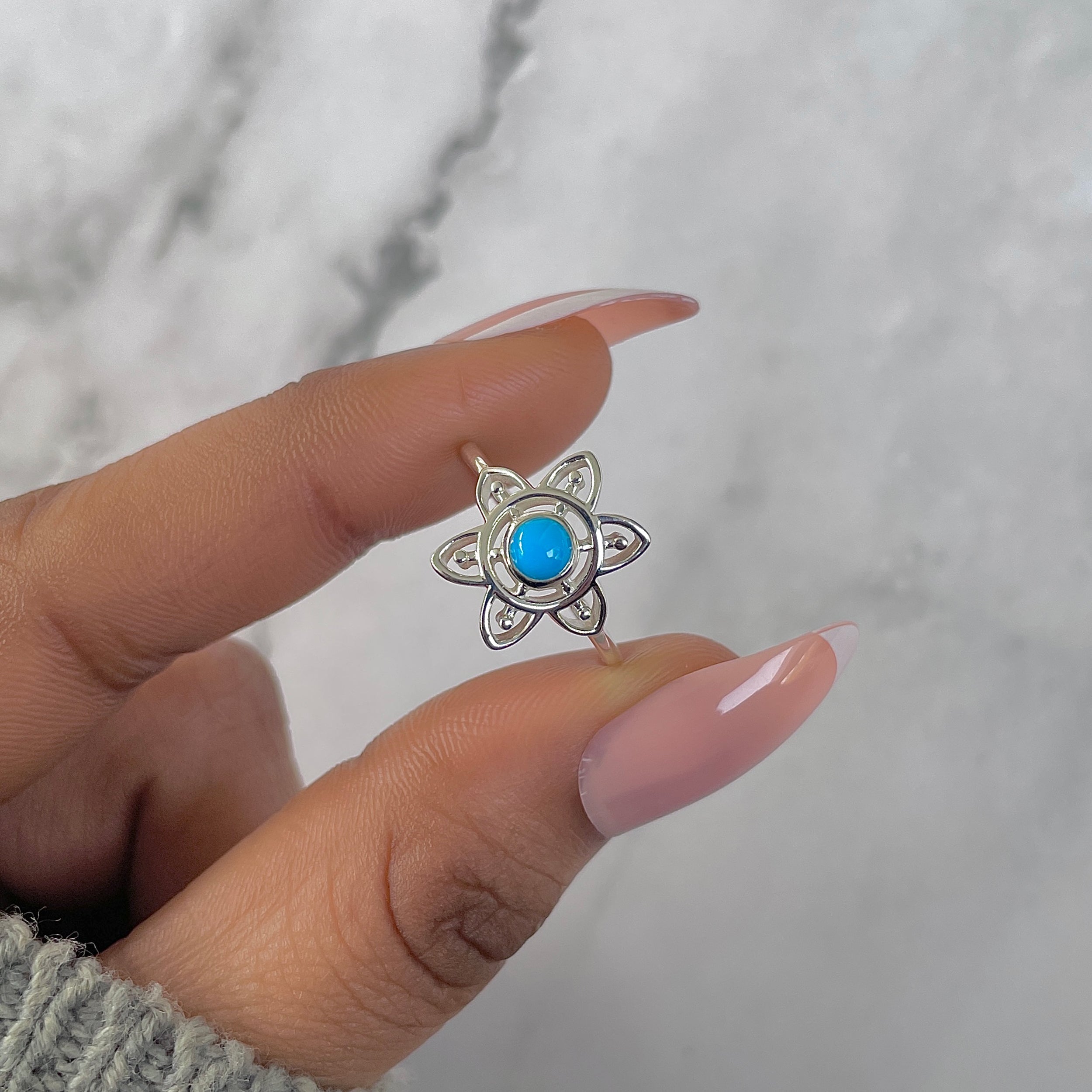 Turquoise Ring-(TRQ-RDR-1357.)