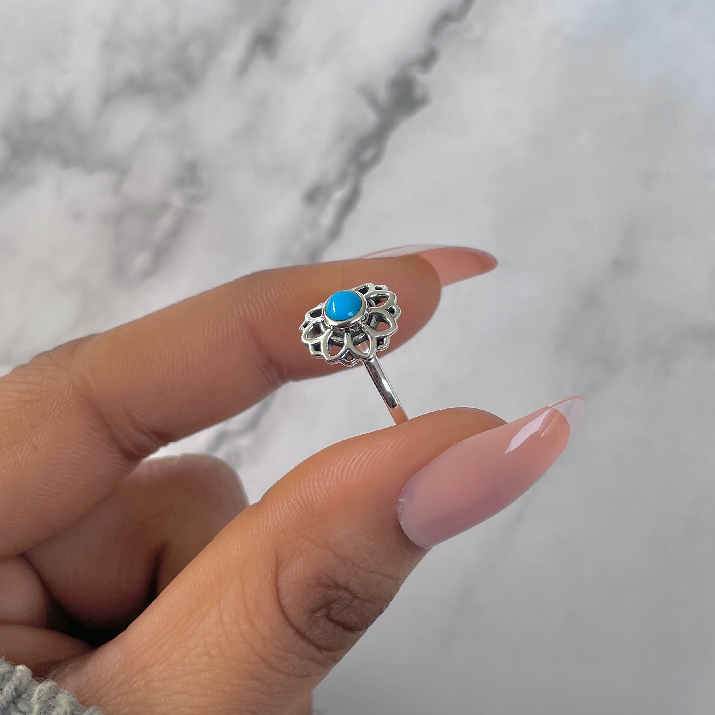 Turquoise Ring-(TRQ-RDR-1359.)