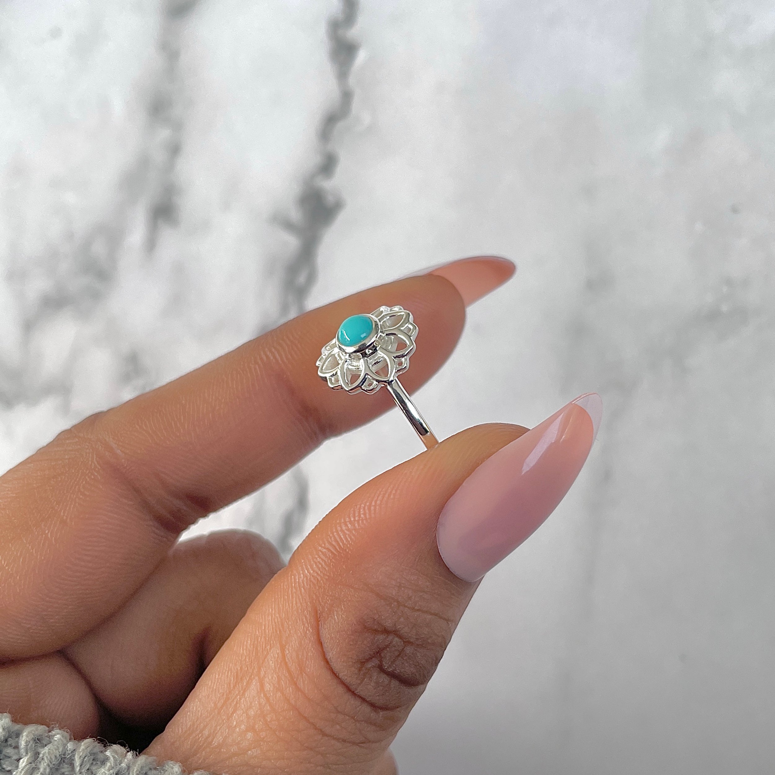 Turquoise Ring-(TRQ-RDR-1359-A.)