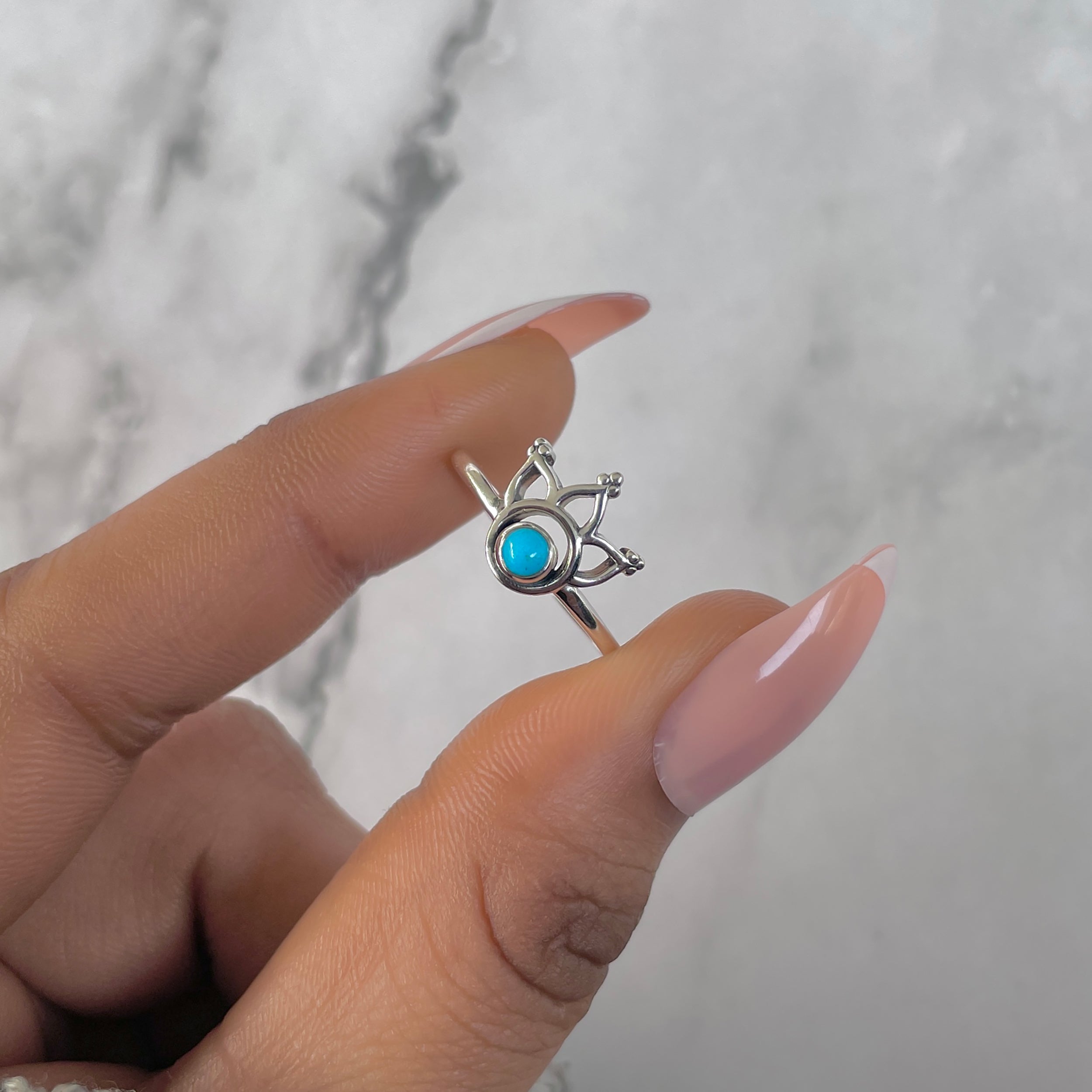 Turquoise Ring-(TRQ-RDR-1362.)