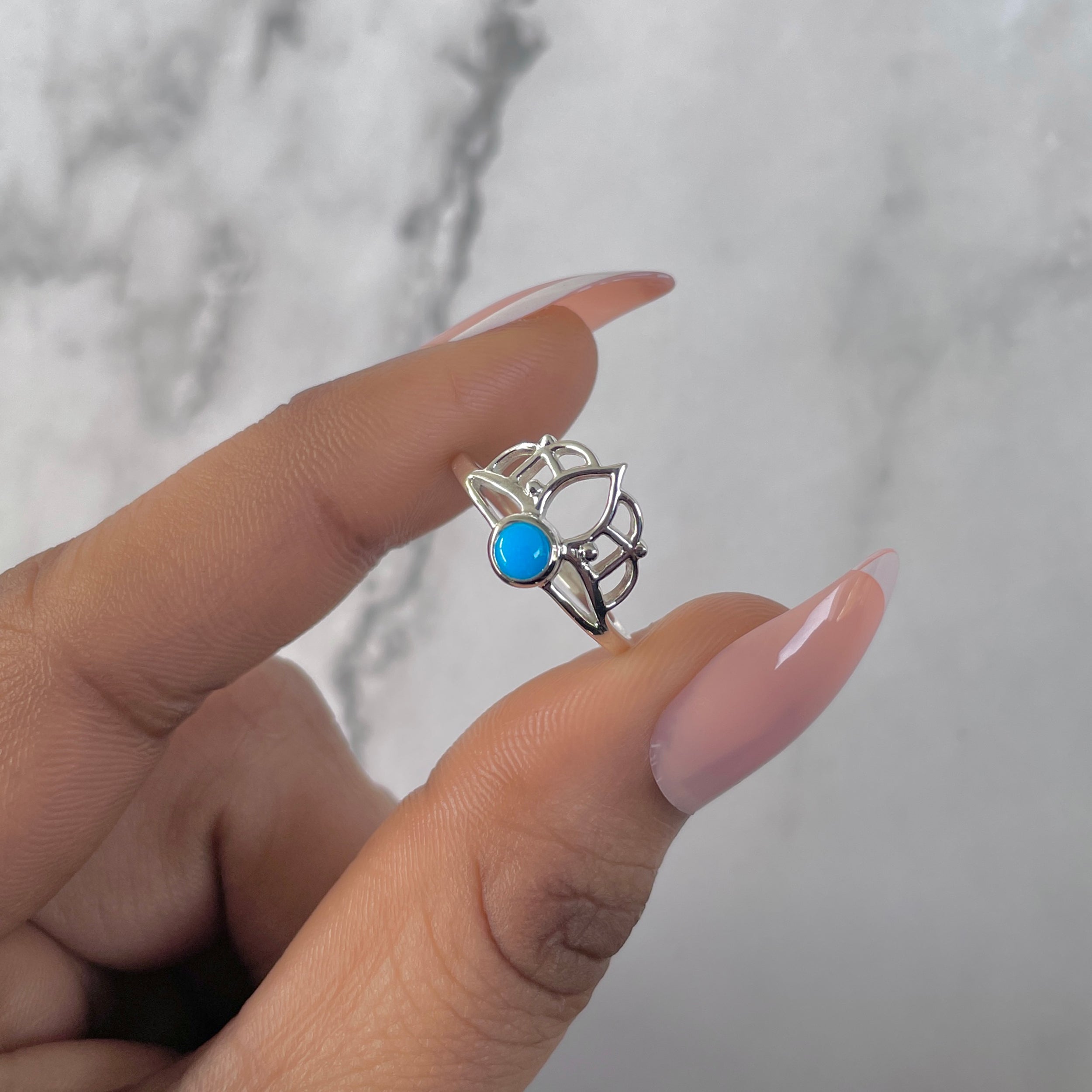 Turquoise Ring-(TRQ-RDR-1364.)