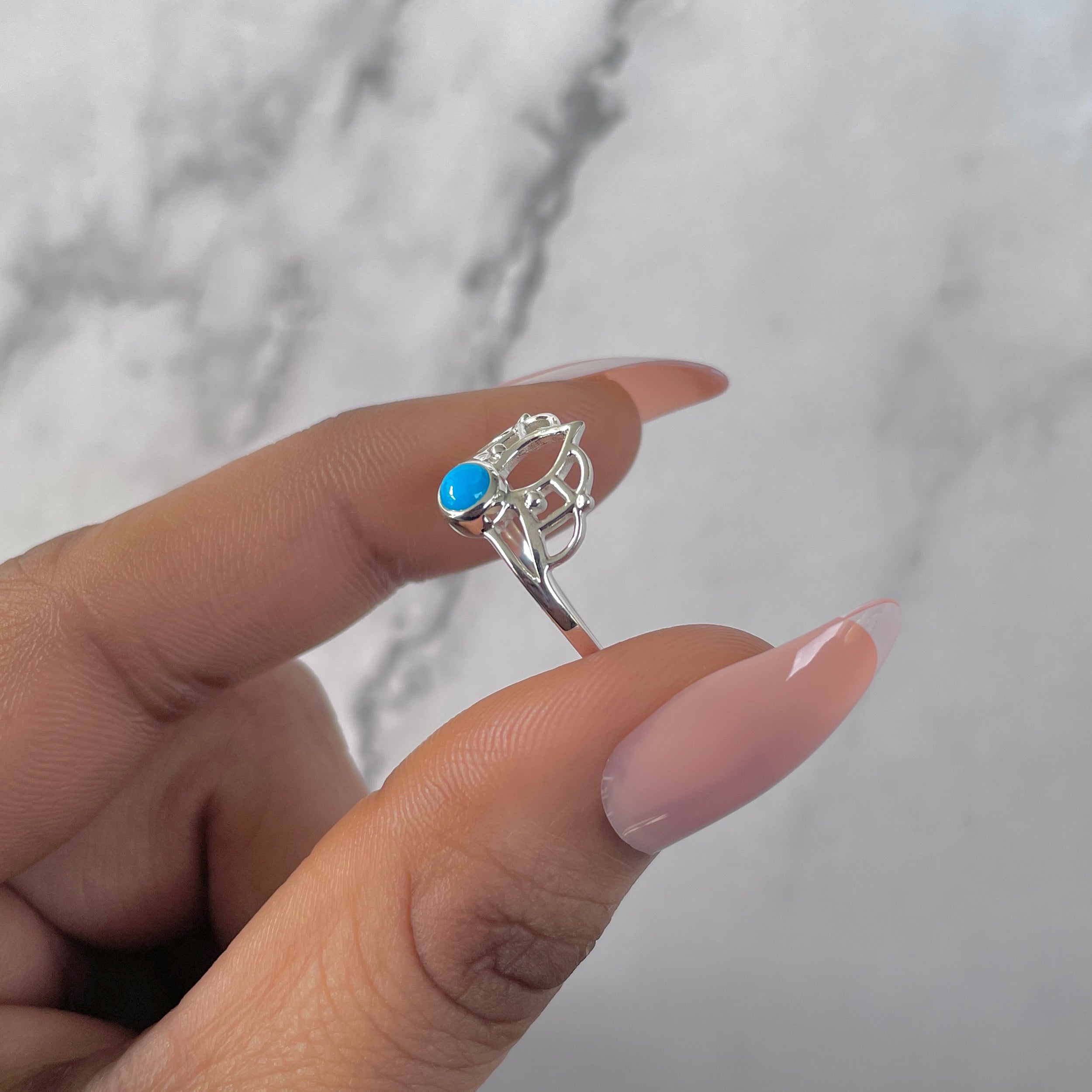 Turquoise Ring-(TRQ-RDR-1364.)