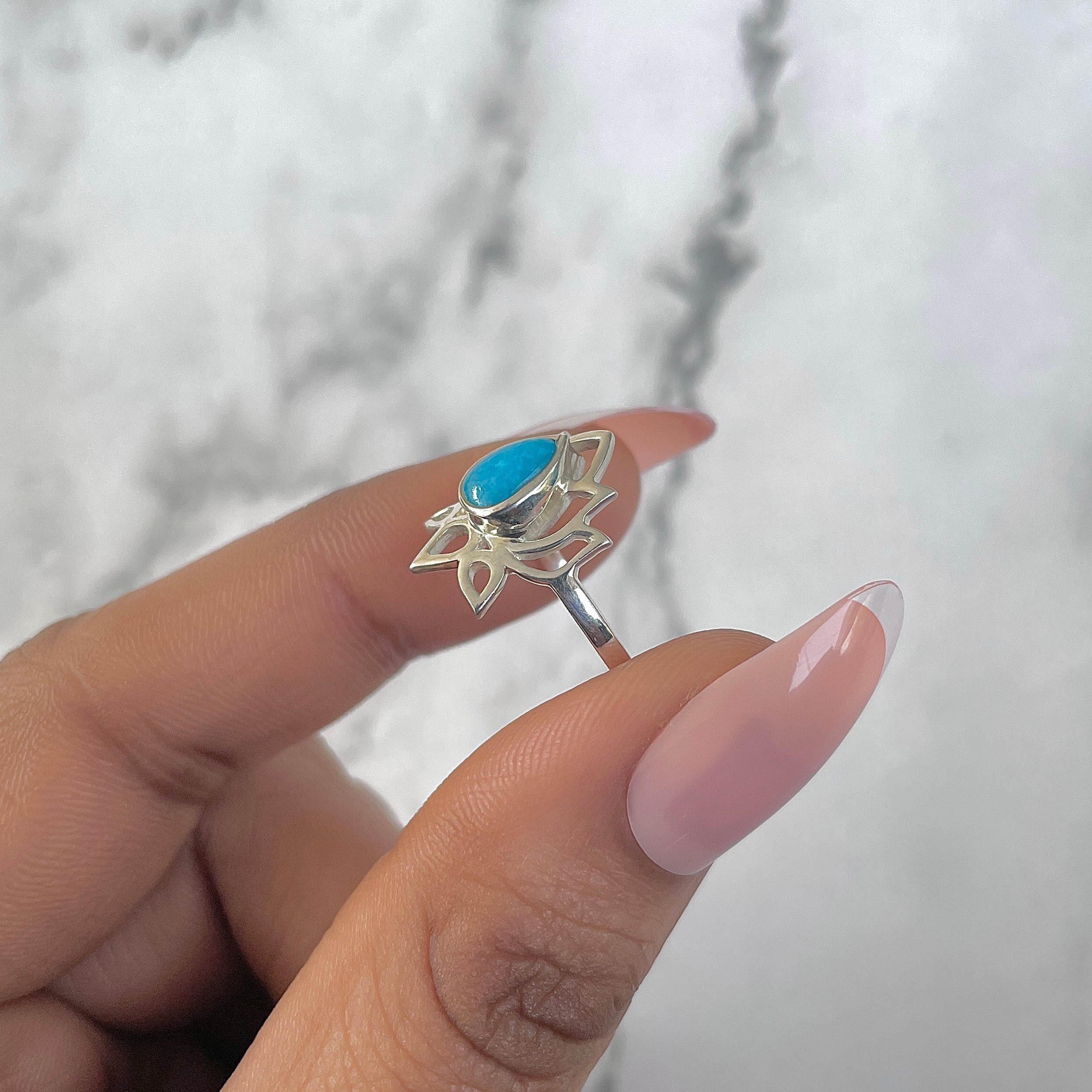 Turquoise Ring-(TRQ-RDR-1369.)