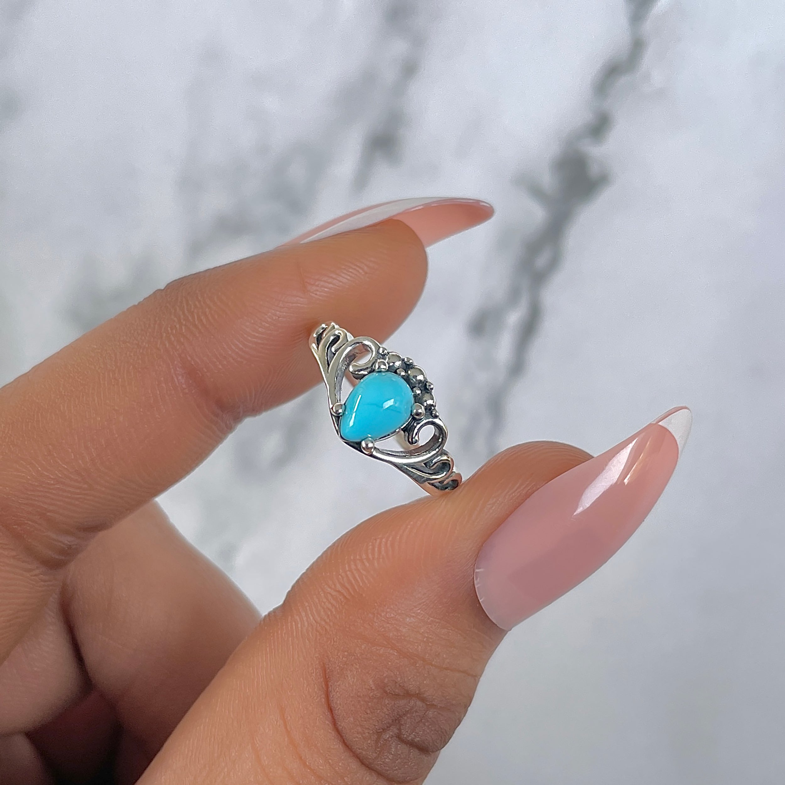 Turquoise Ring-(TRQ-RDR-1409-A.)