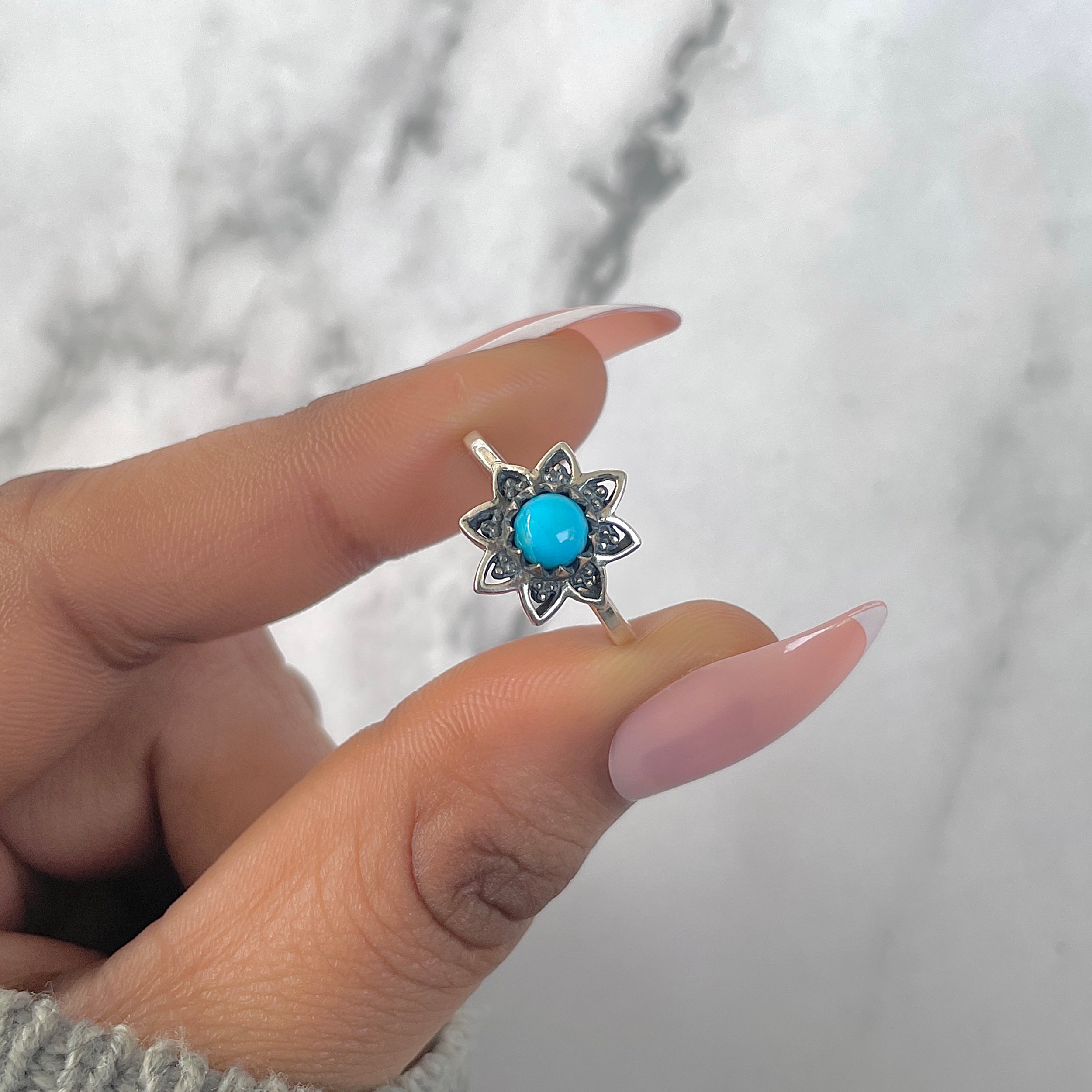 Turquoise Ring-(TRQ-RDR-1424.)