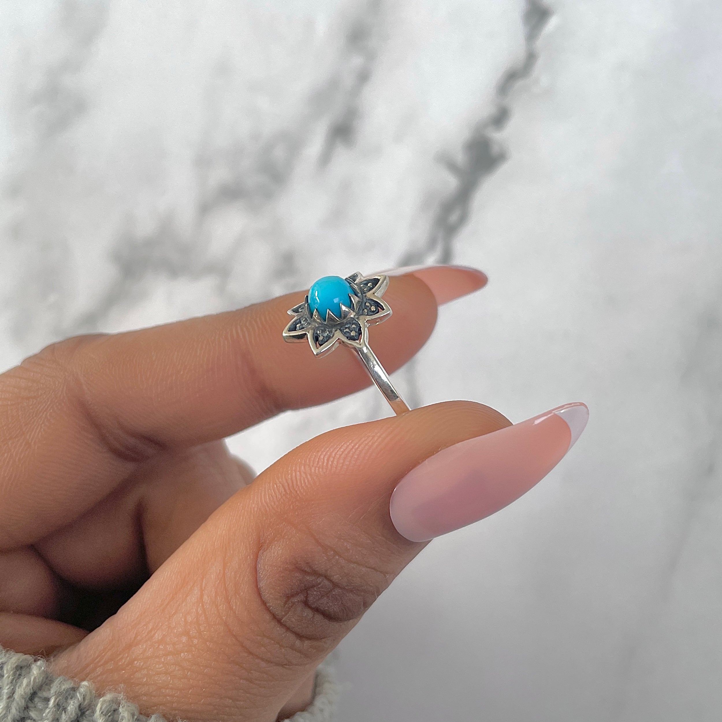 Turquoise Ring-(TRQ-RDR-1424.)