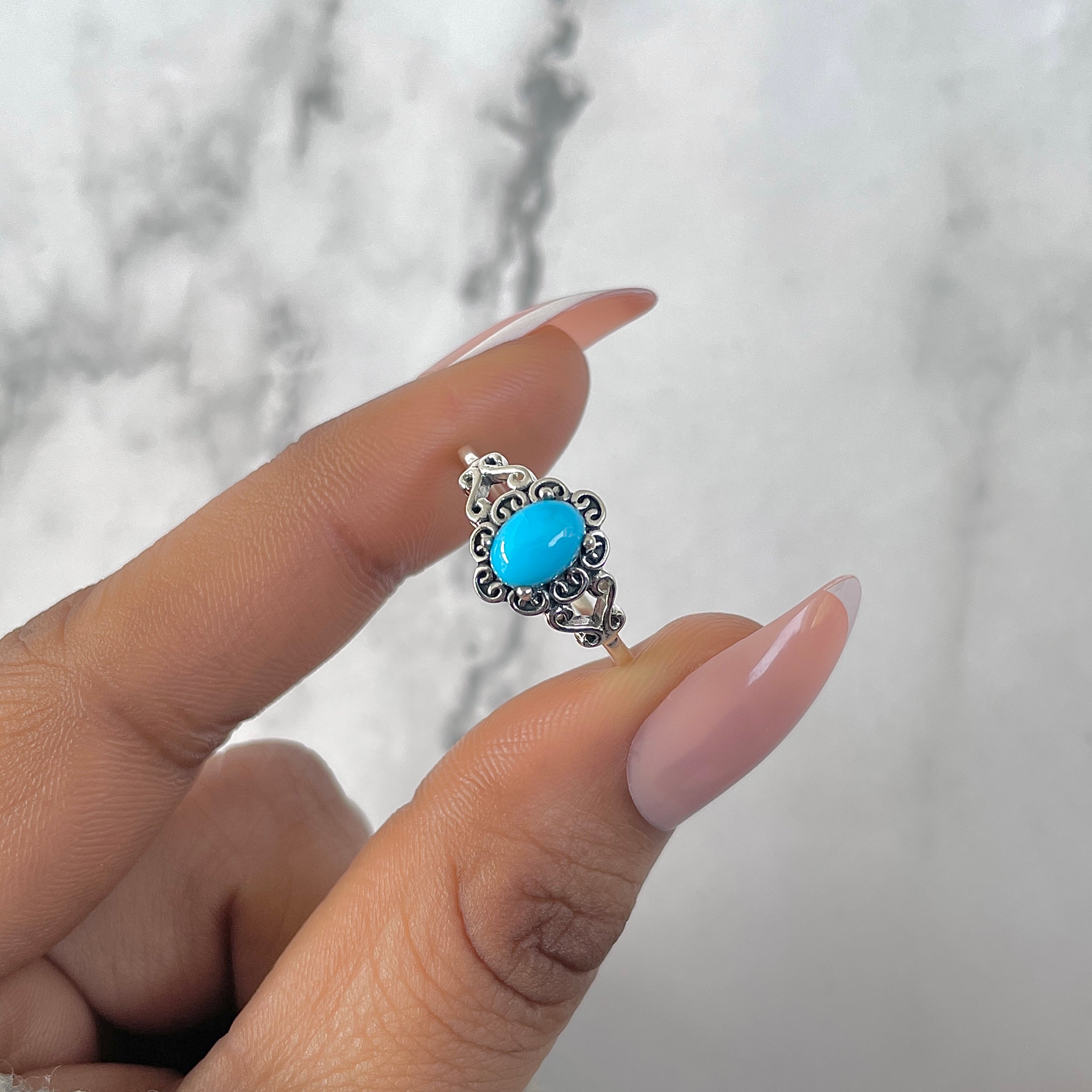Turquoise Ring-(TRQ-RDR-1437.)