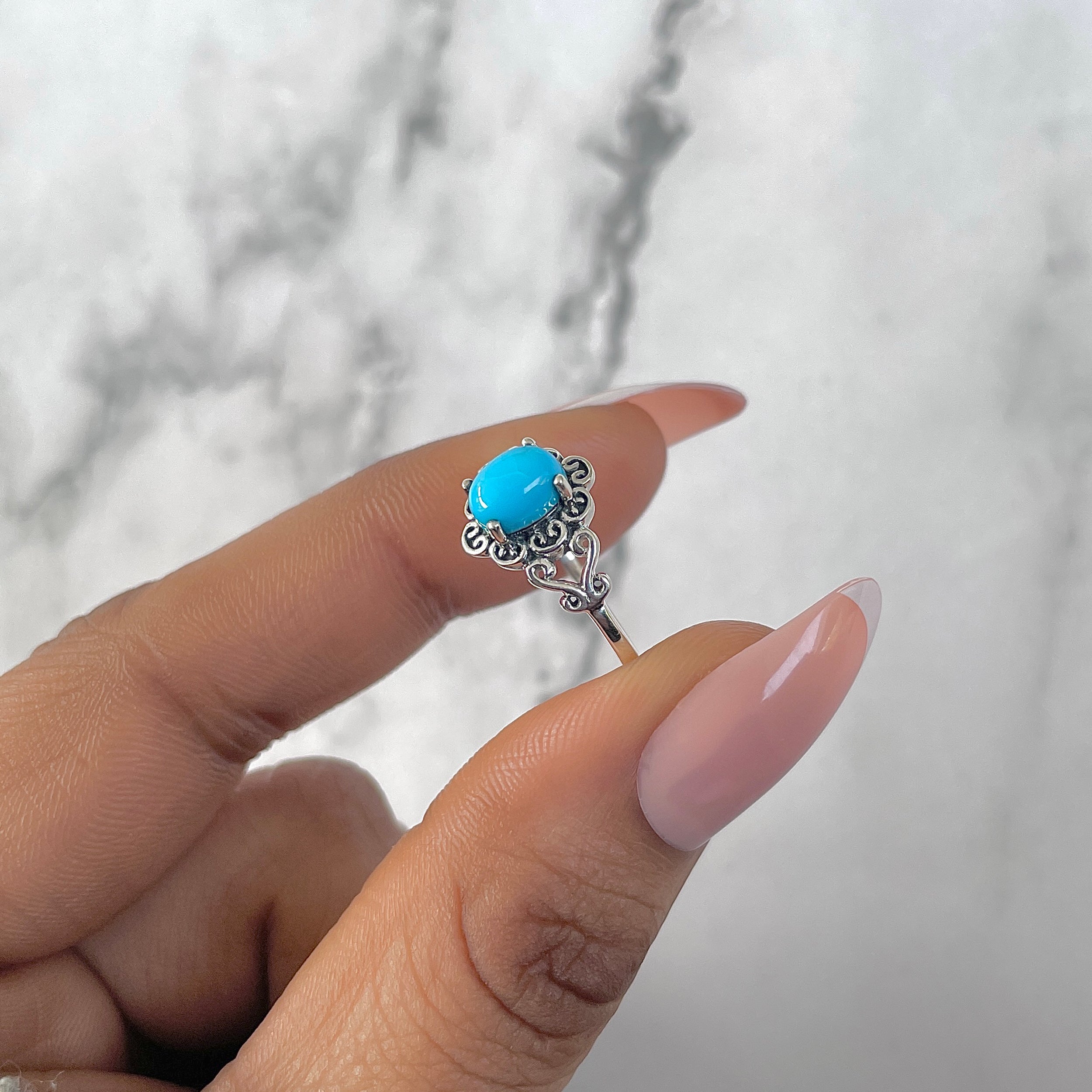 Turquoise Ring-(TRQ-RDR-1437.)