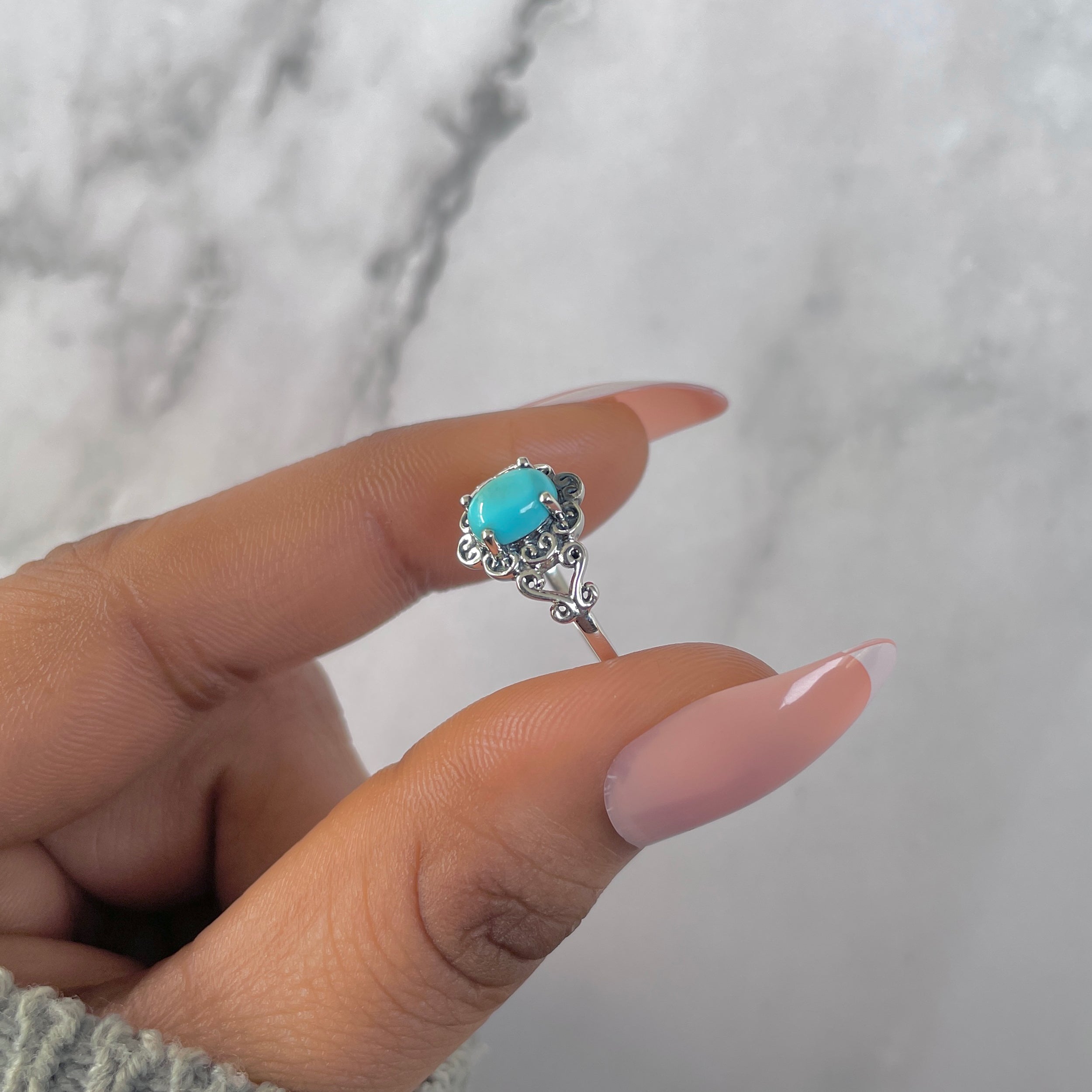 Turquoise Ring-(TRQ-RDR-1437-A.)