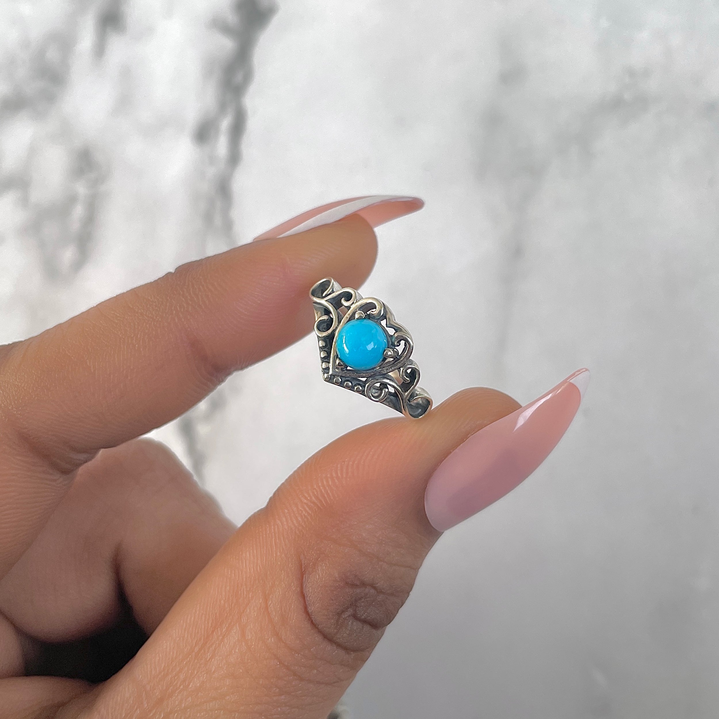 Turquoise Ring-(TRQ-RDR-1457.)