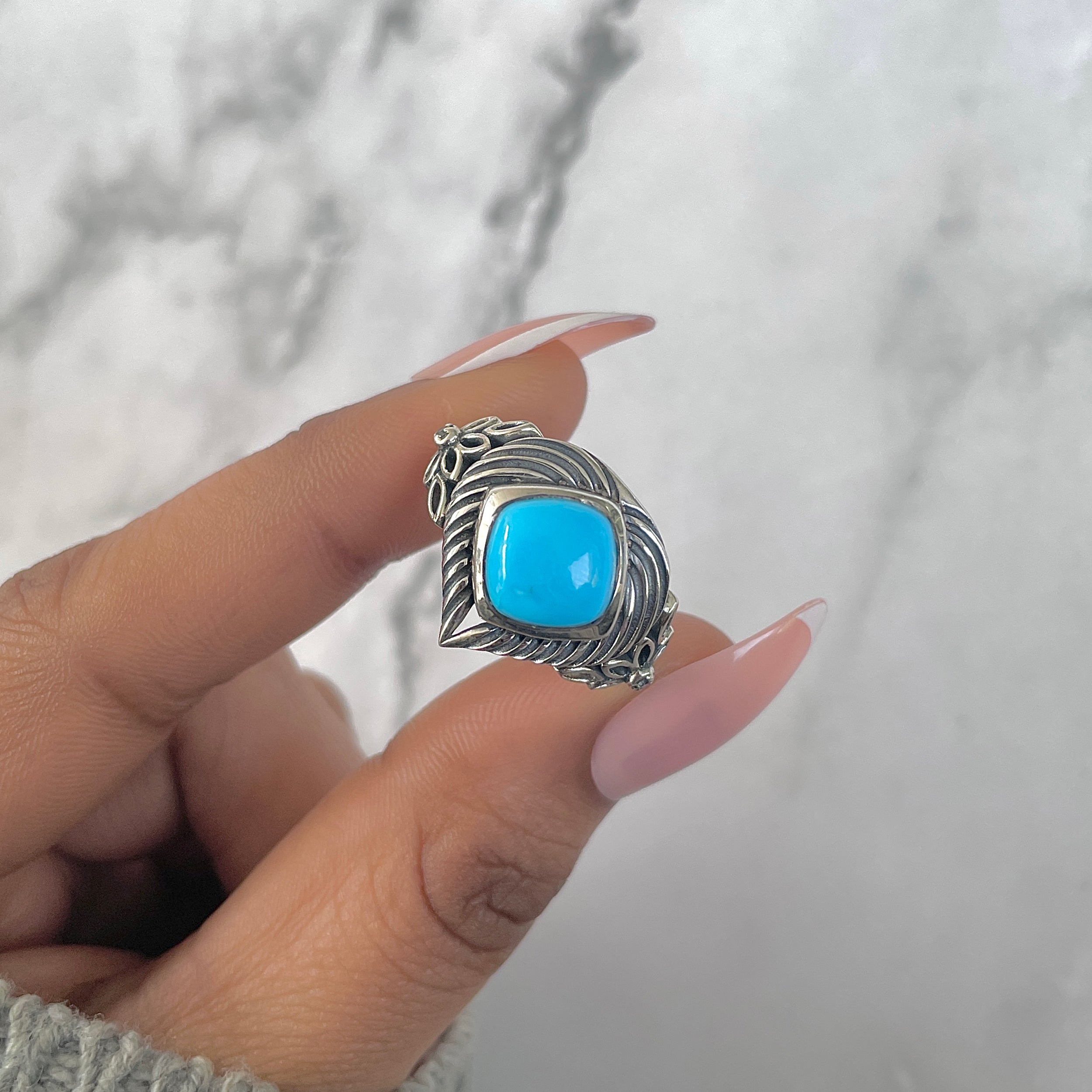Turquoise Ring-(TRQ-RDR-259.)