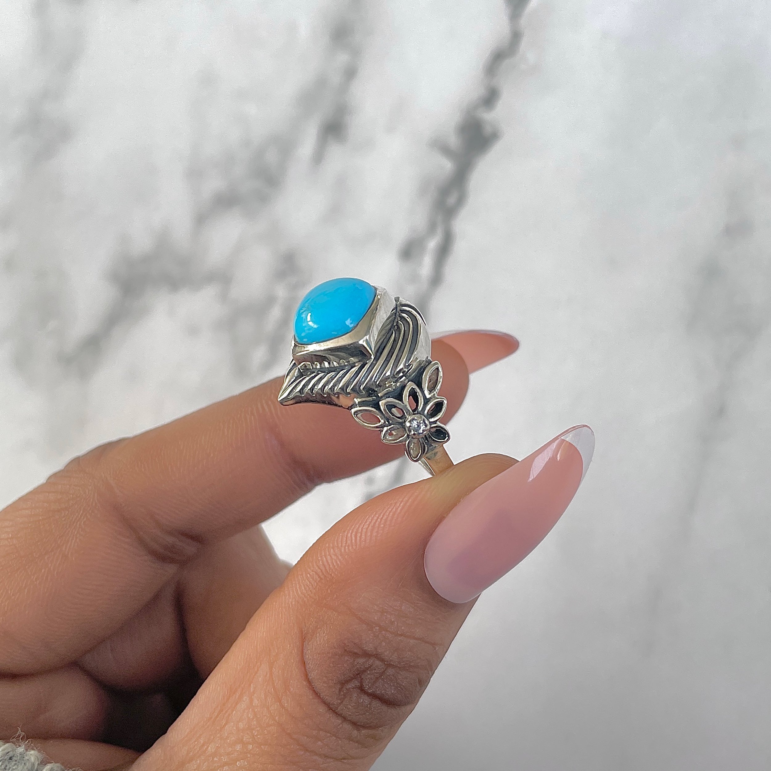 Turquoise Ring-(TRQ-RDR-259.)