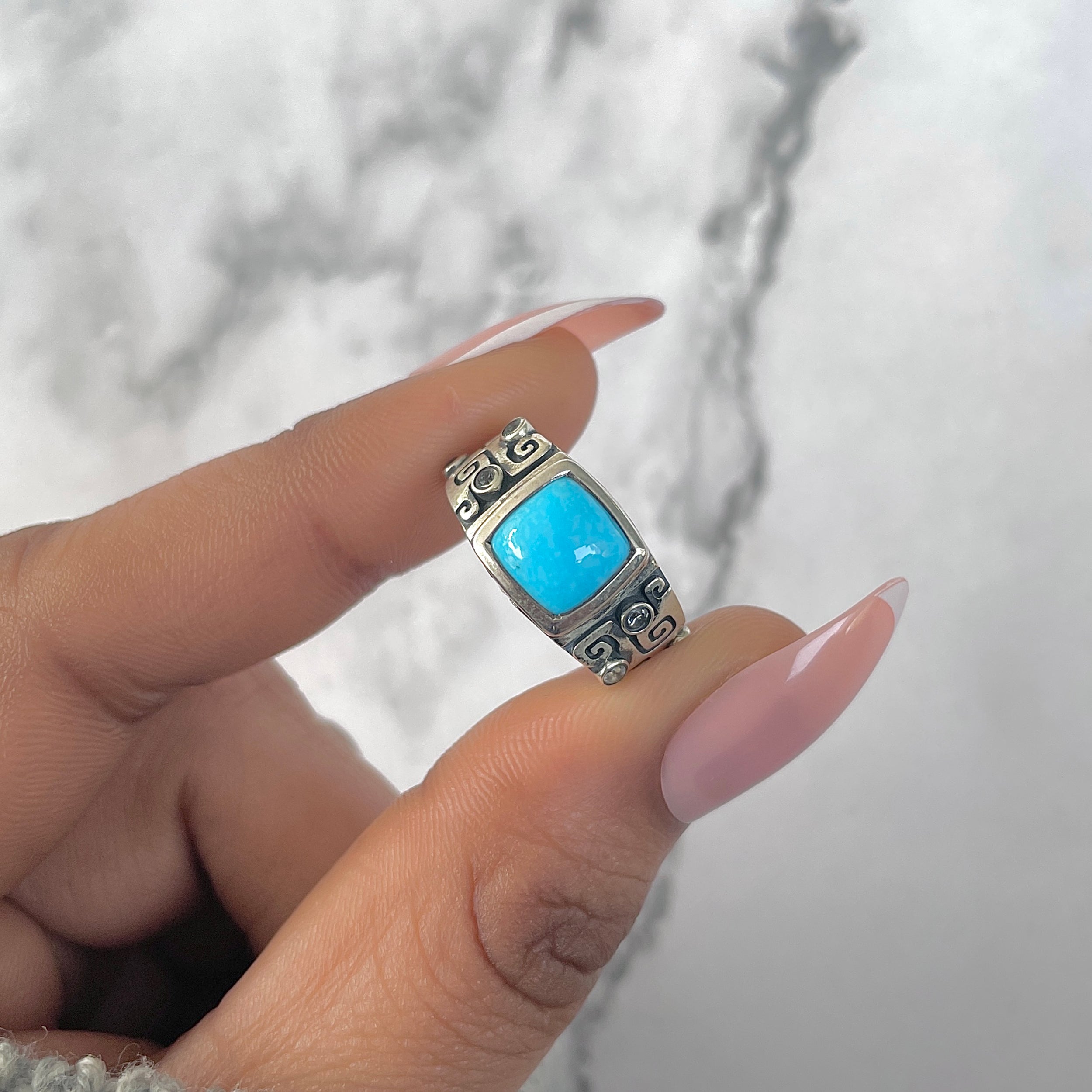 Turquoise Ring-(TRQ-RDR-328.)