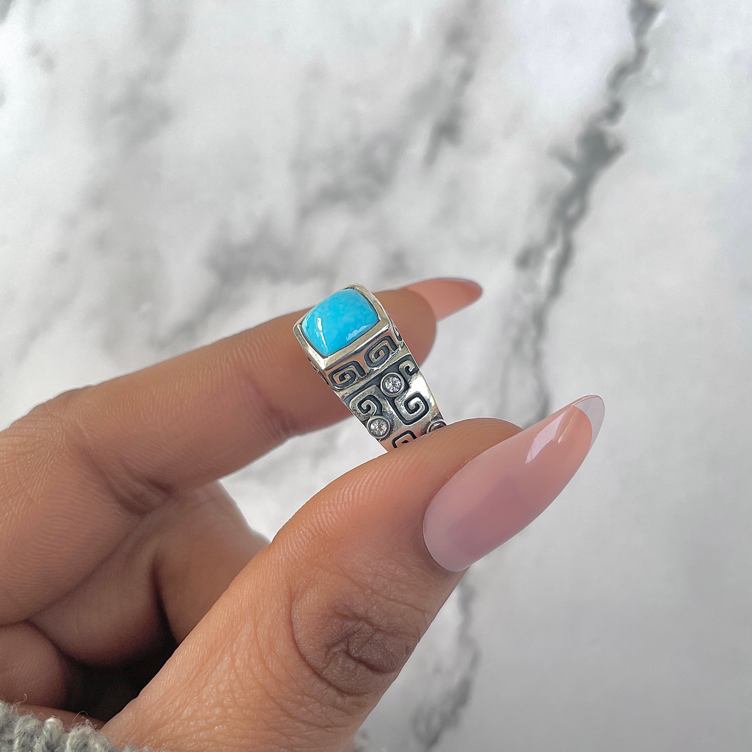 Turquoise Ring-(TRQ-RDR-328.)