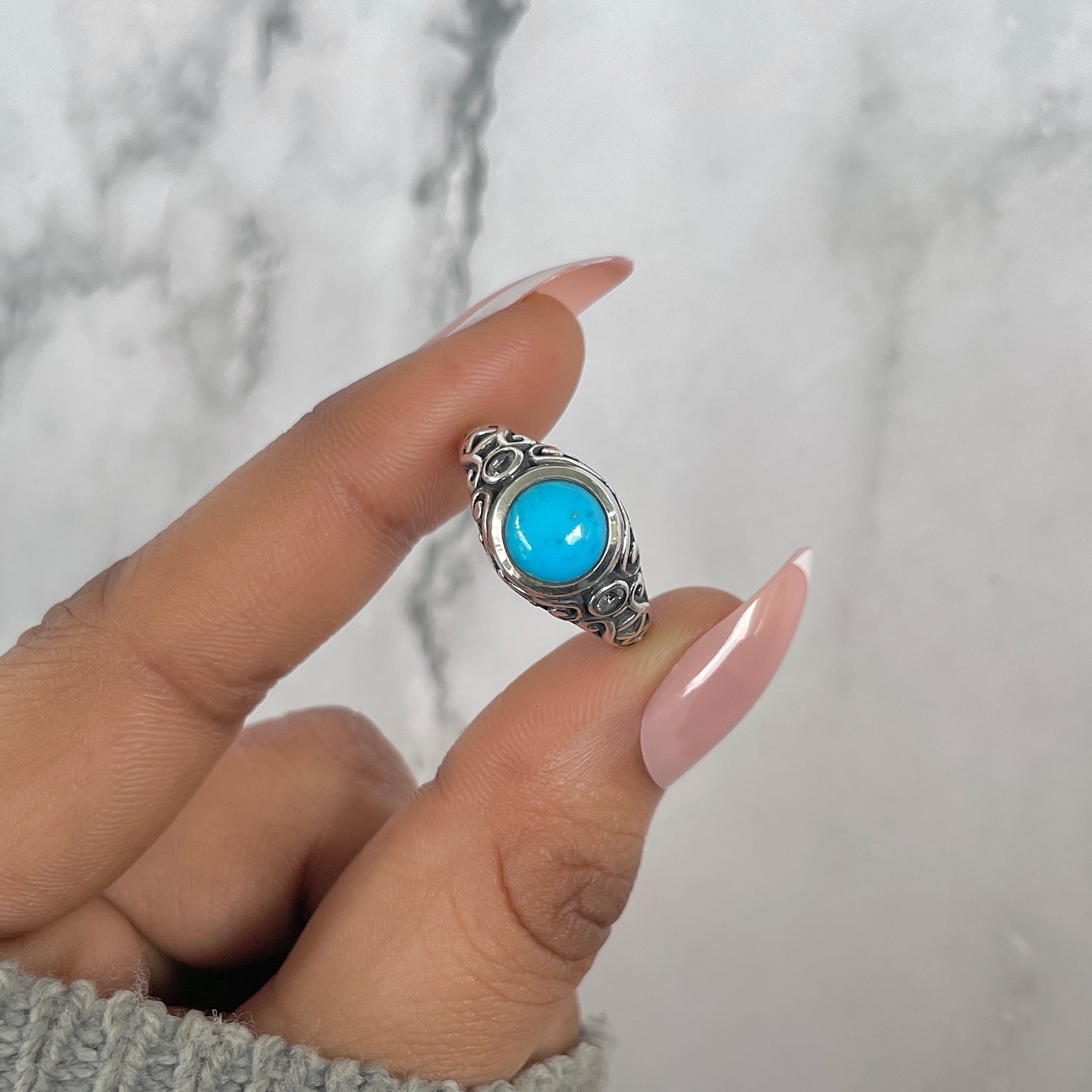 Turquoise Ring-(TRQ-RDR-330.)