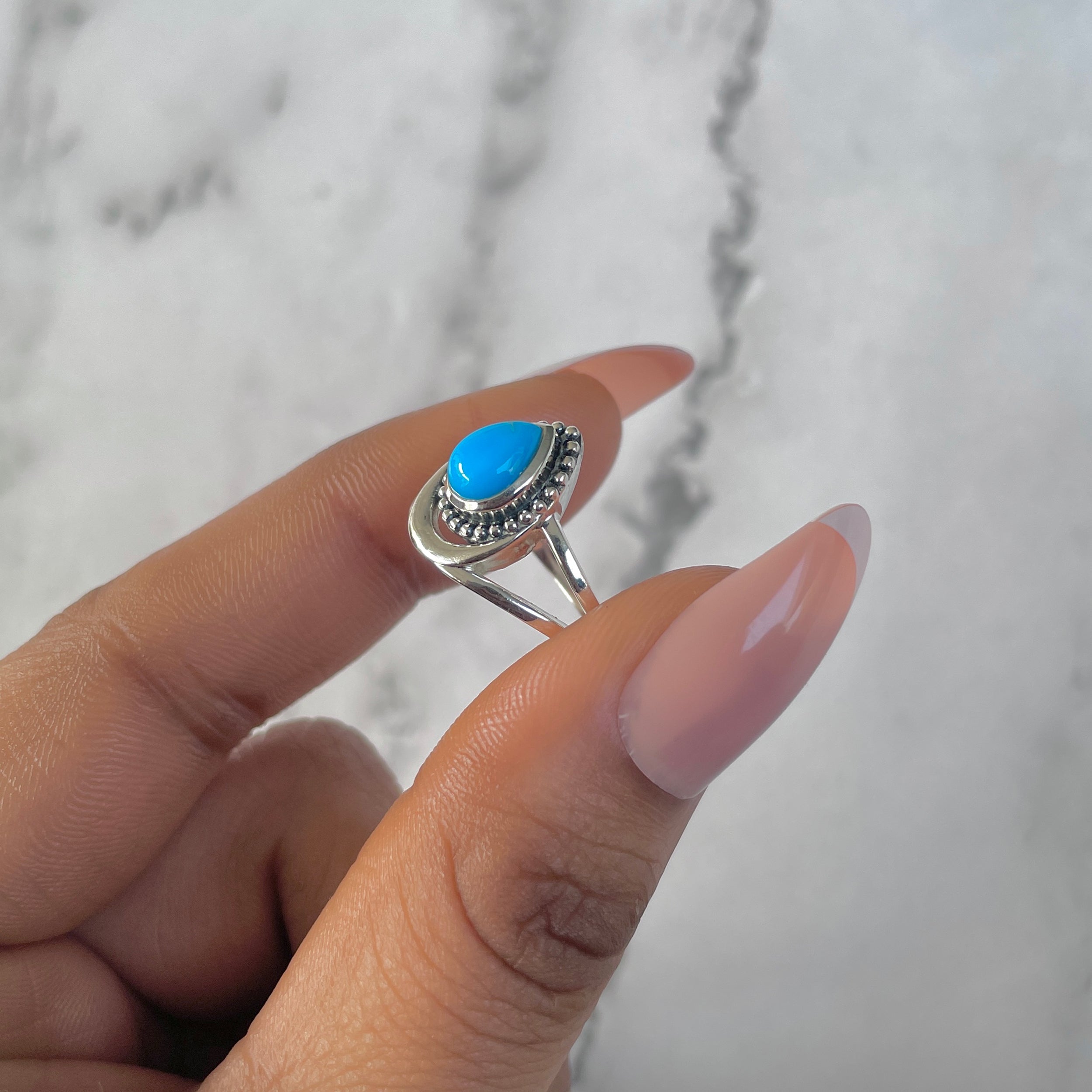Turquoise Ring-(TRQ-RDR-746.)