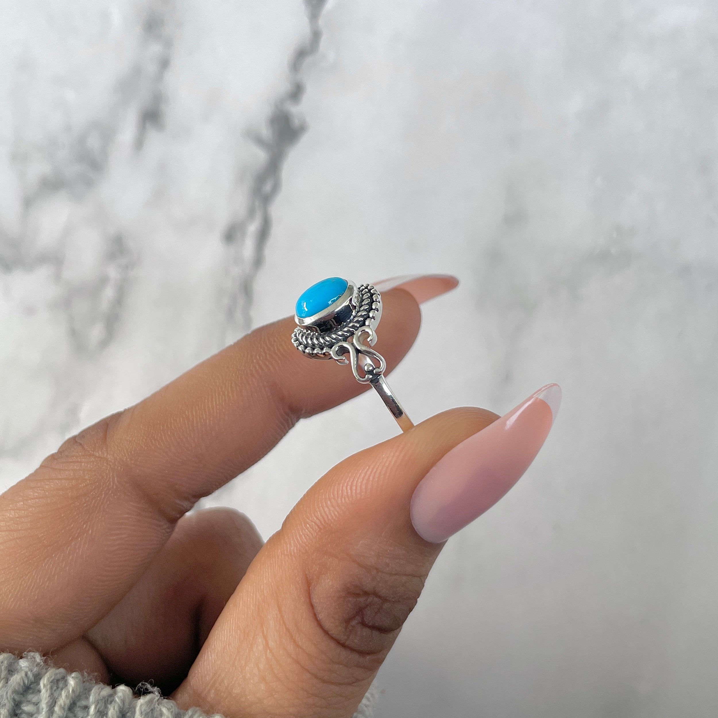 Turquoise Ring-(TRQ-RDR-762.)