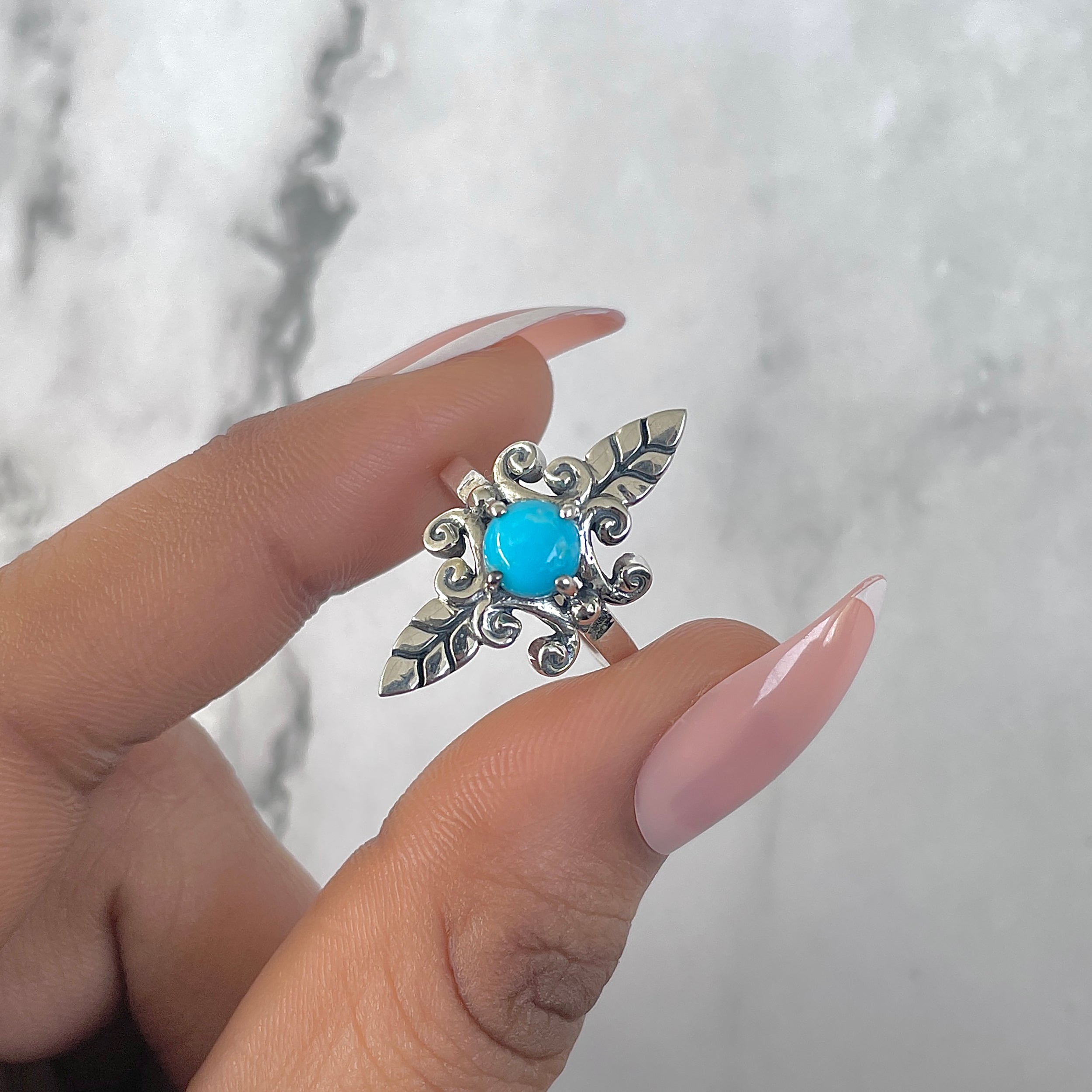 Turquoise Ring-(TRQ-RDR-772.)