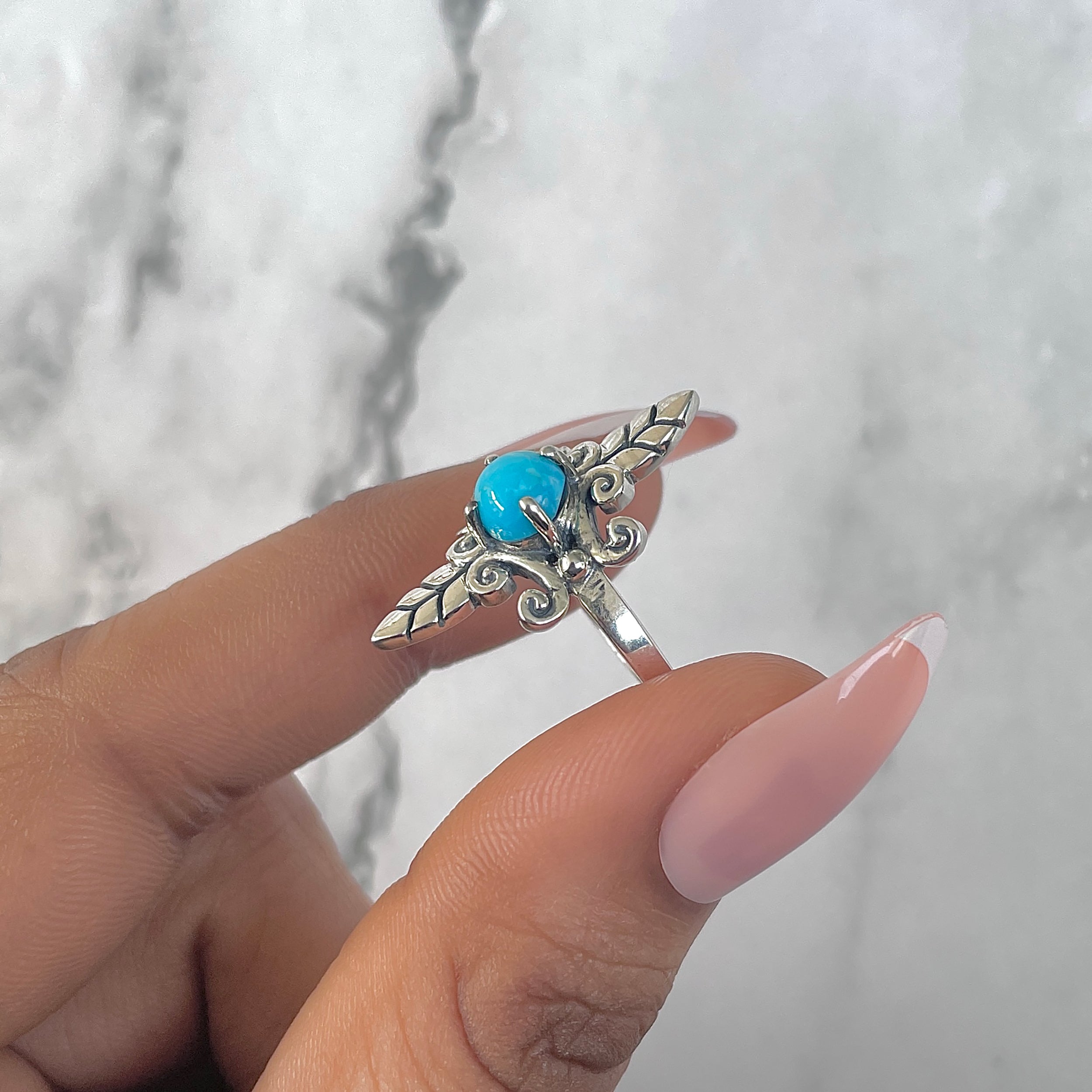 Turquoise Ring-(TRQ-RDR-772.)