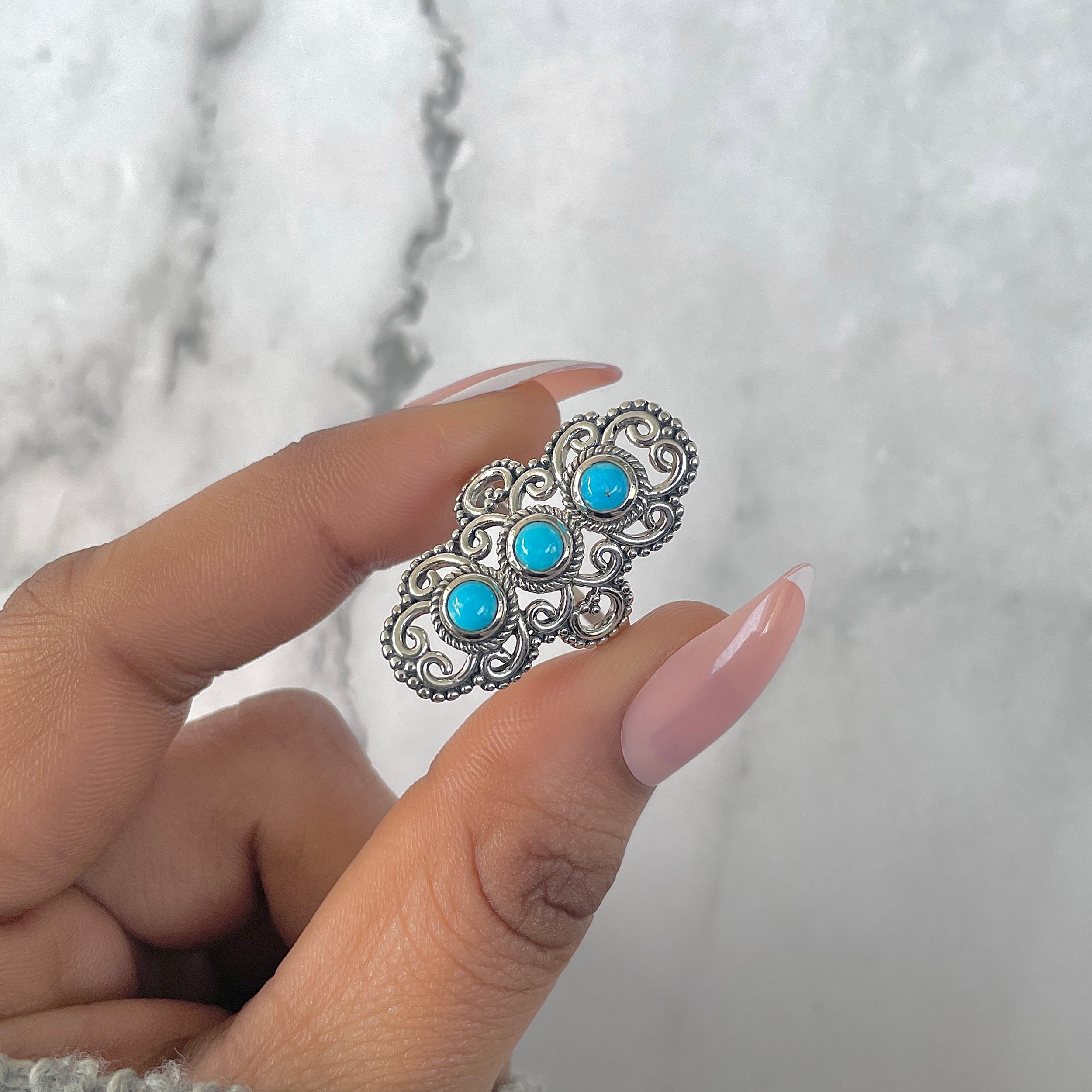 Turquoise Ring-(TRQ-RDR-780.)