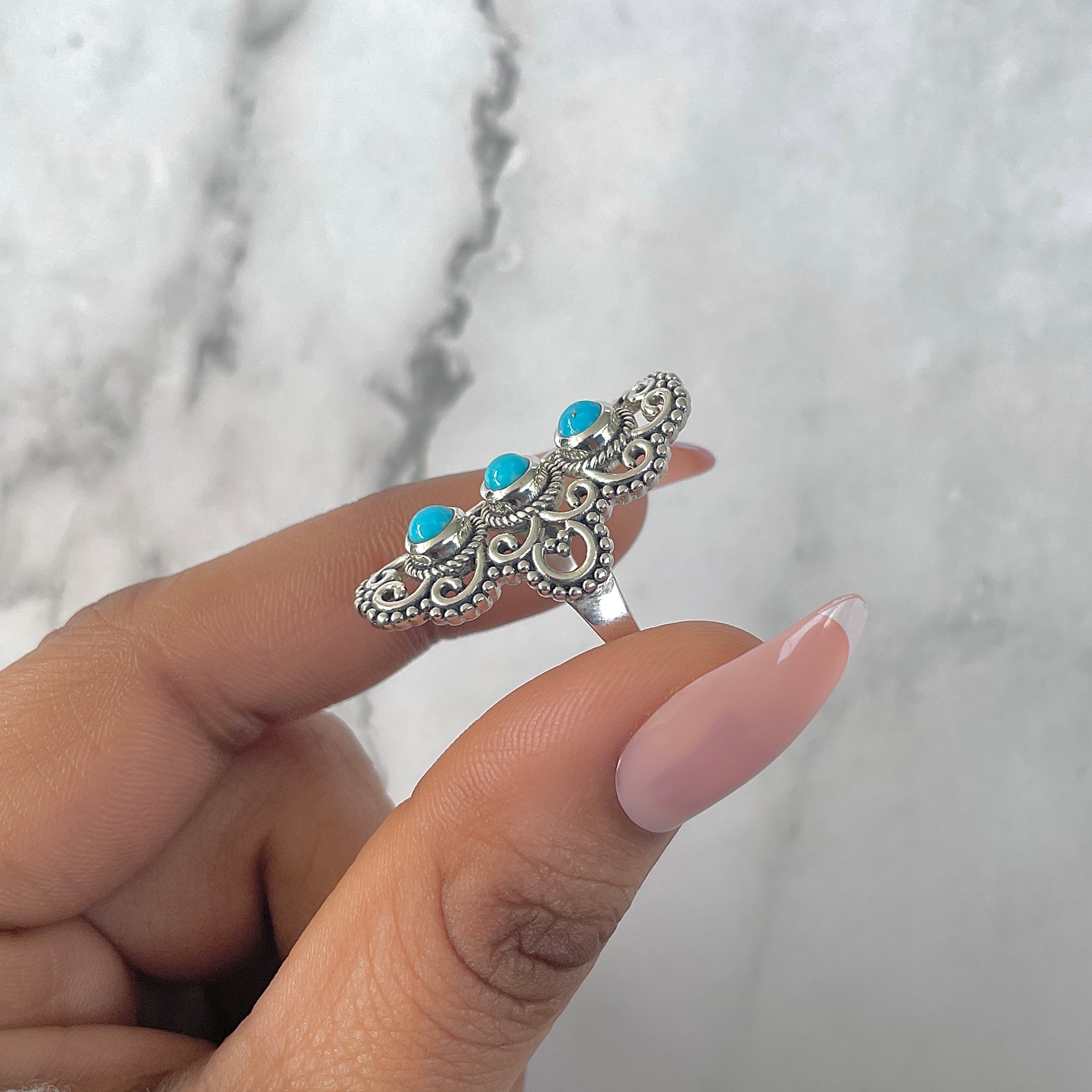 Turquoise Ring-(TRQ-RDR-780.)