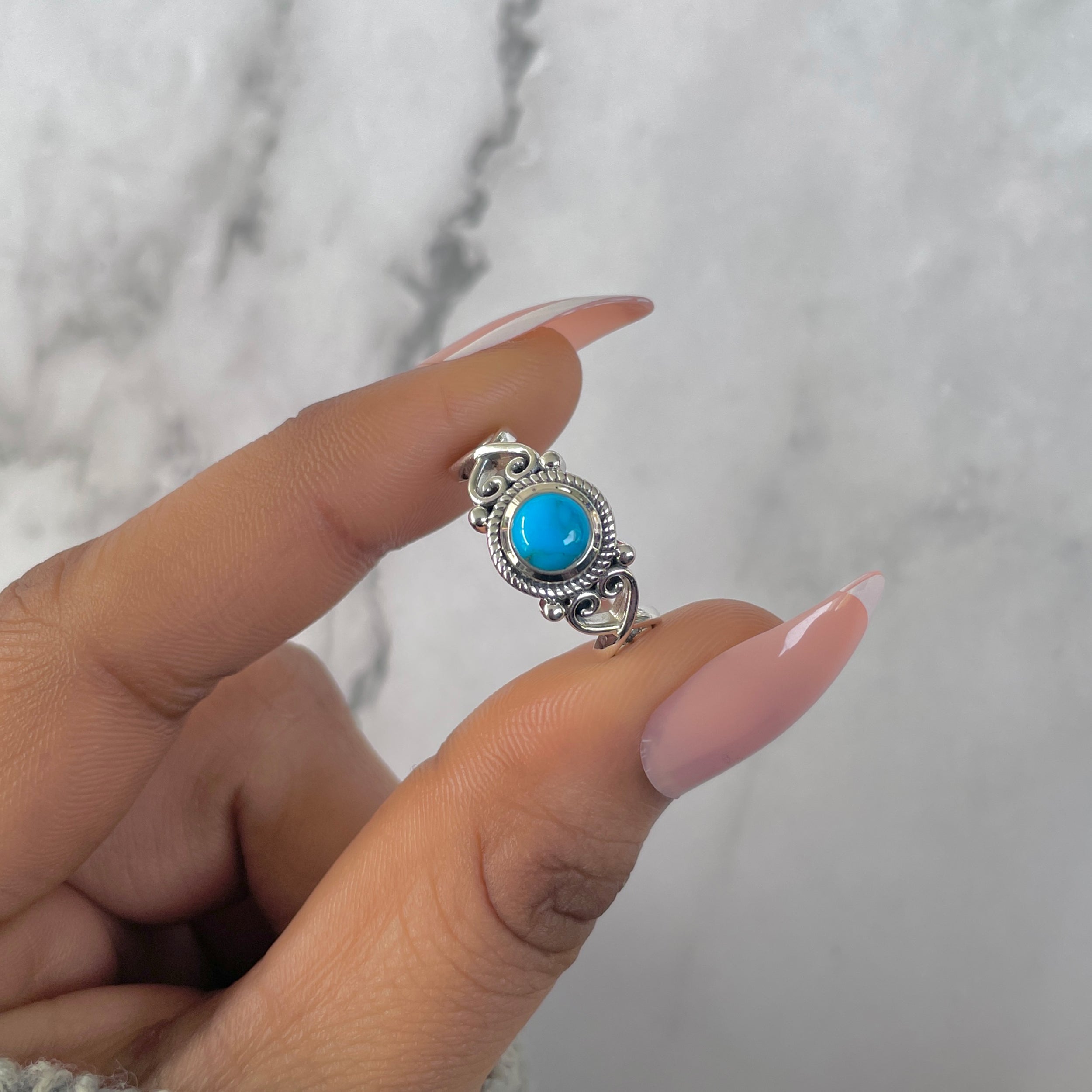 Turquoise Ring-(TRQ-RDR-828.)