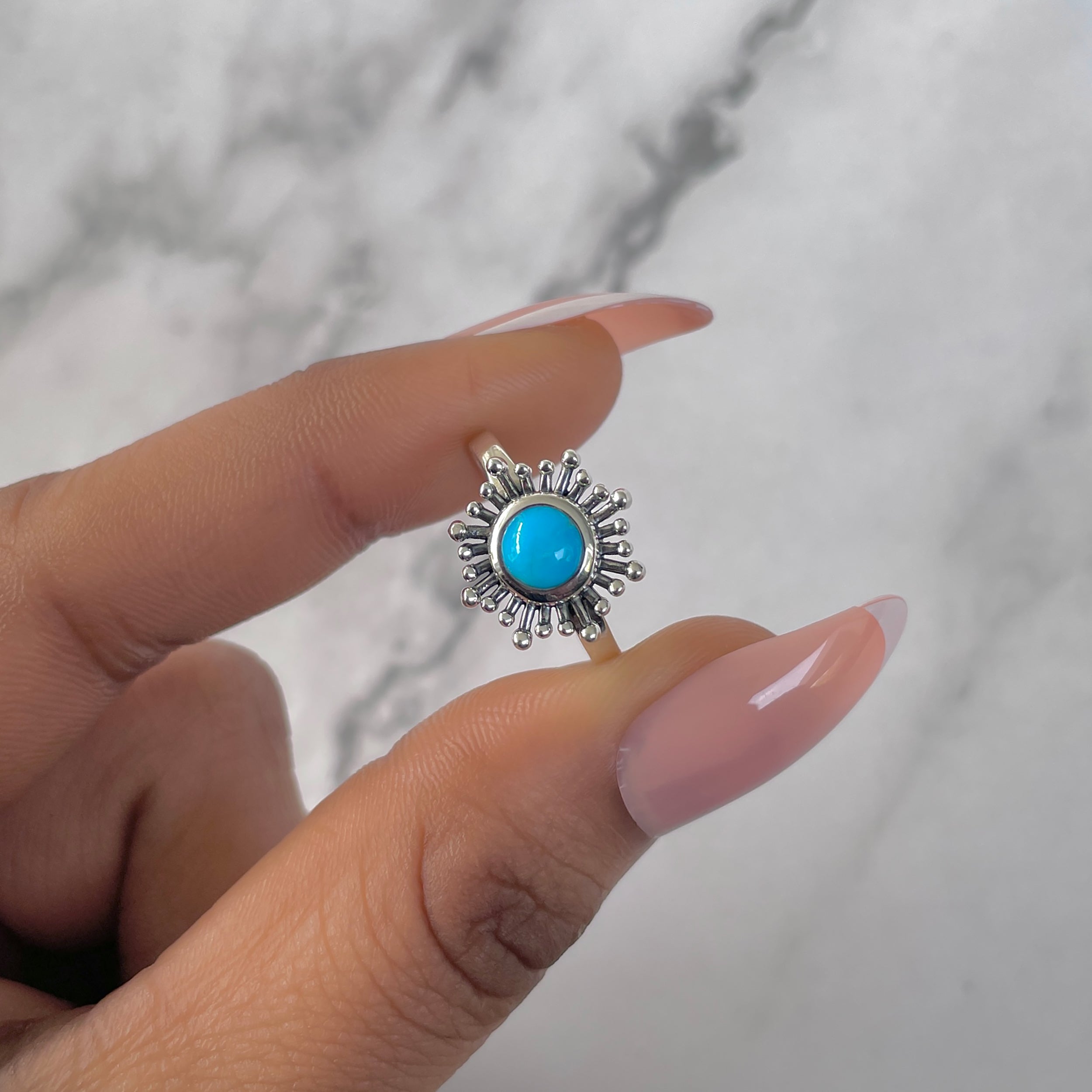 Turquoise Ring-(TRQ-RDR-842.)
