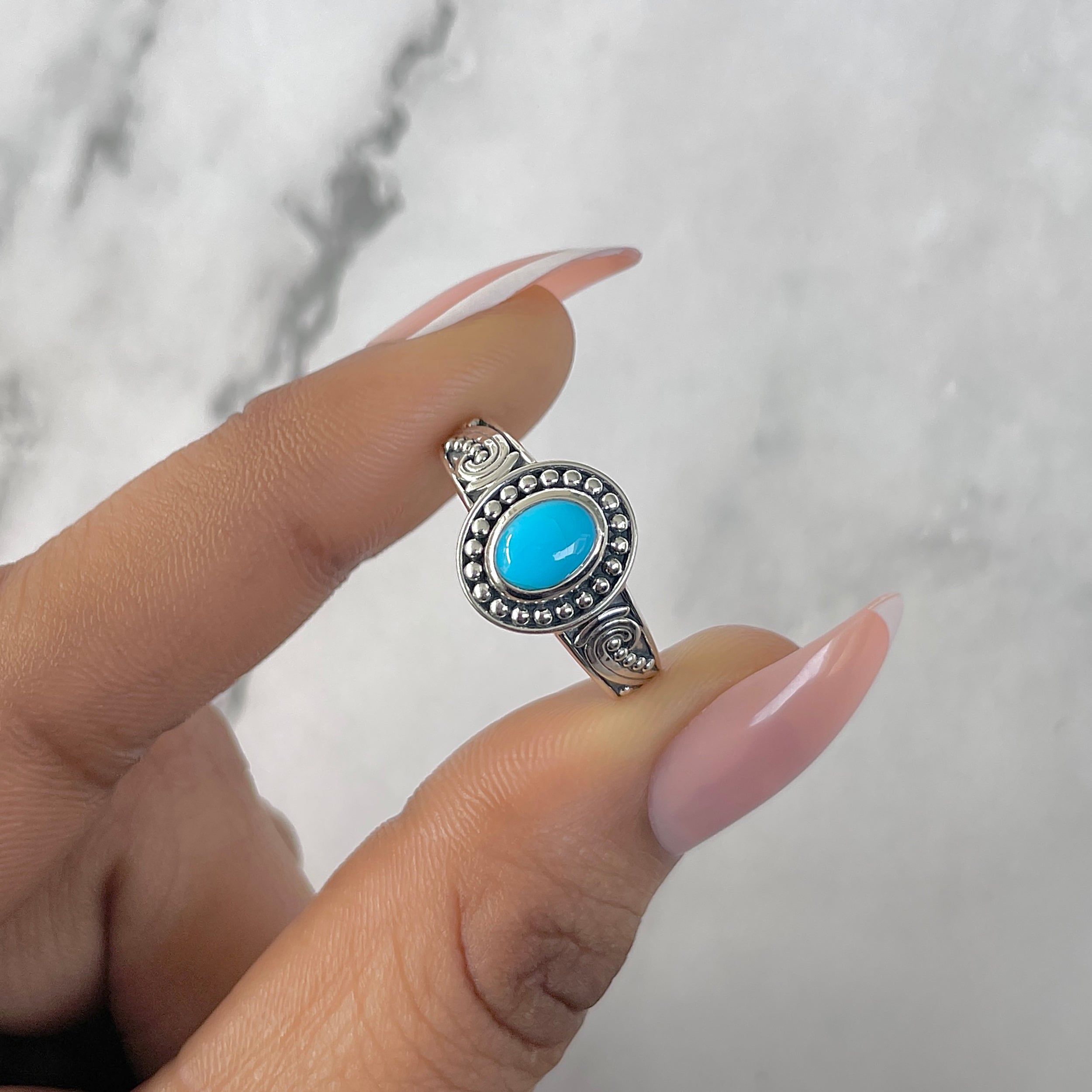 Turquoise Ring-(TRQ-RDR-916.)
