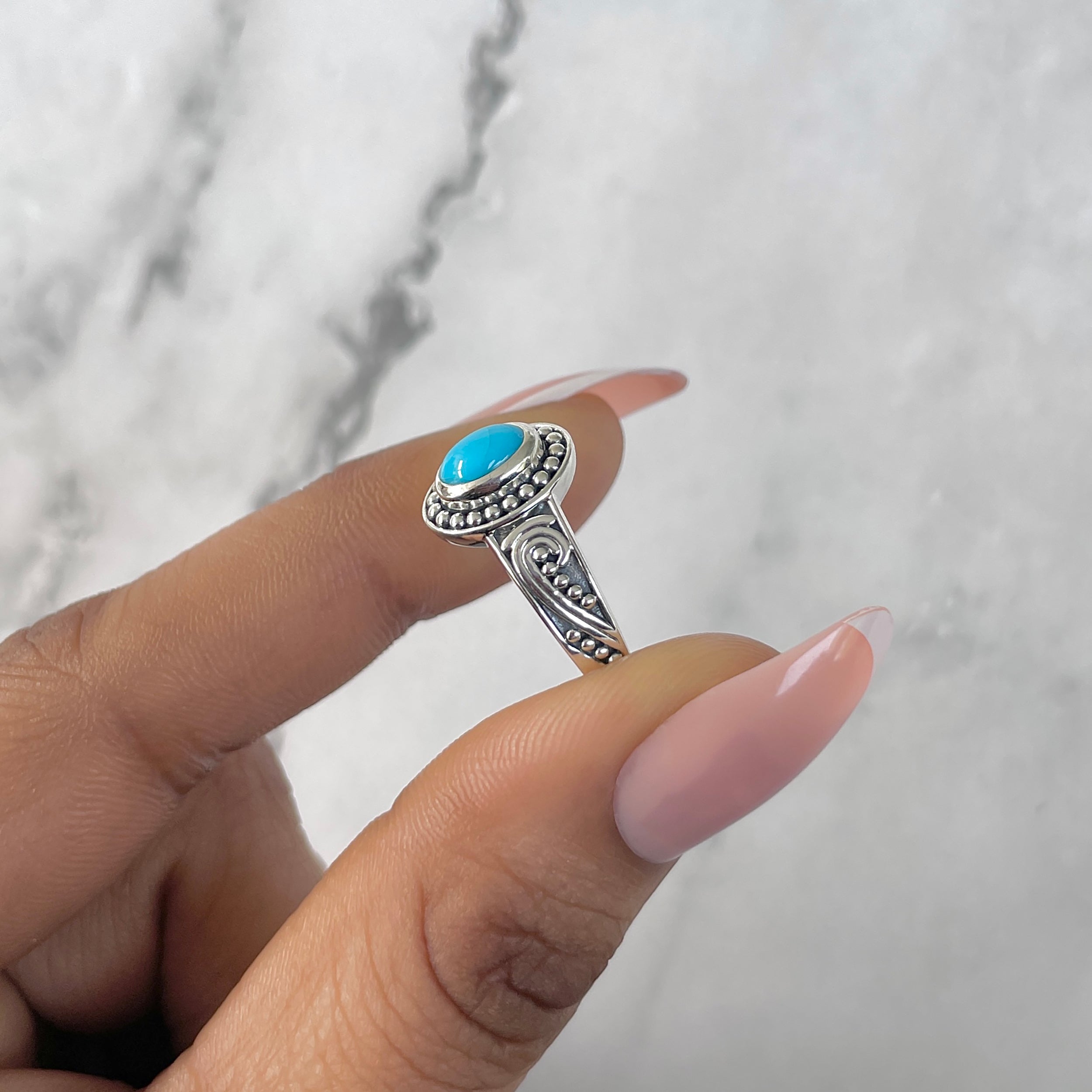 Turquoise Ring-(TRQ-RDR-916.)