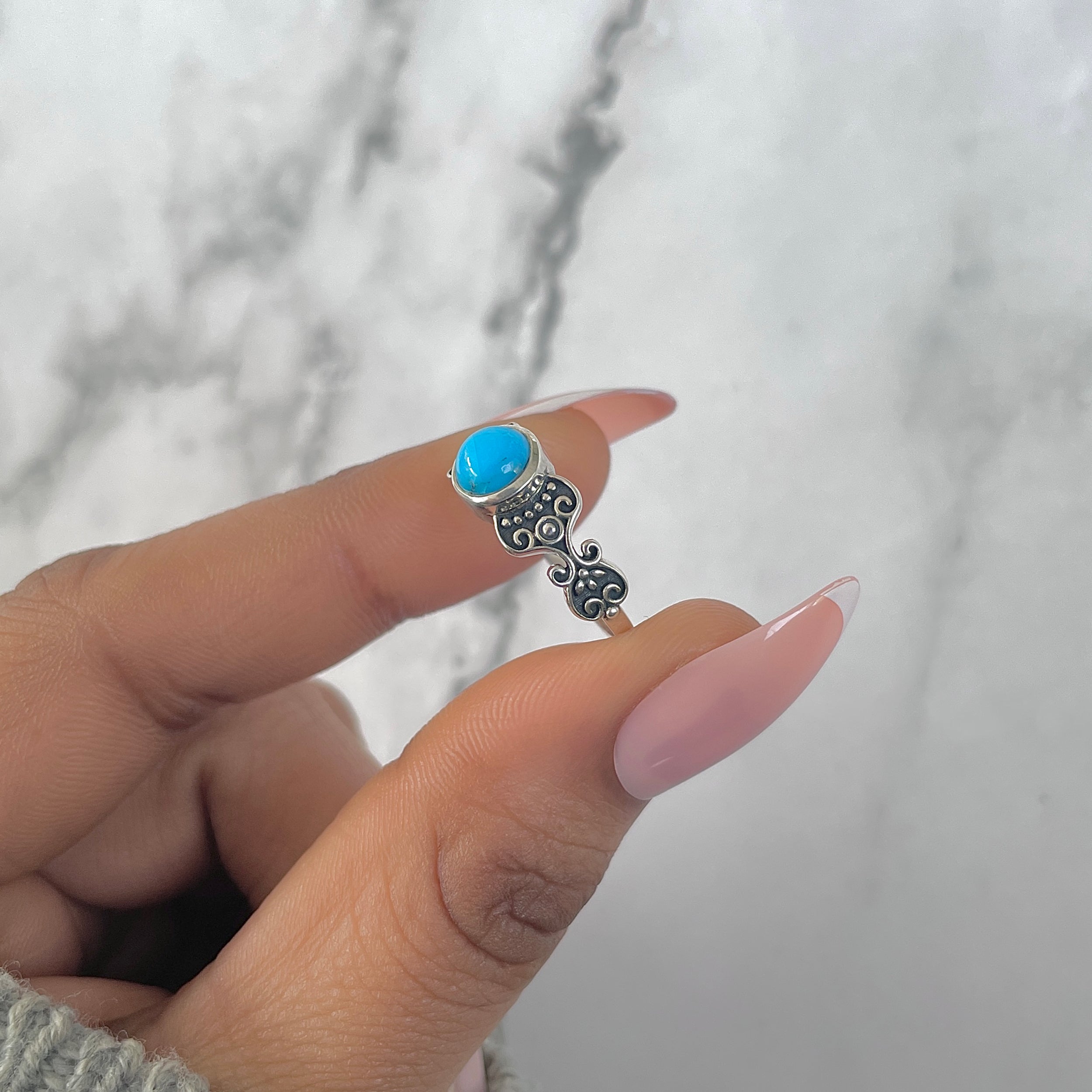 Turquoise Ring-(TRQ-RDR-936.)