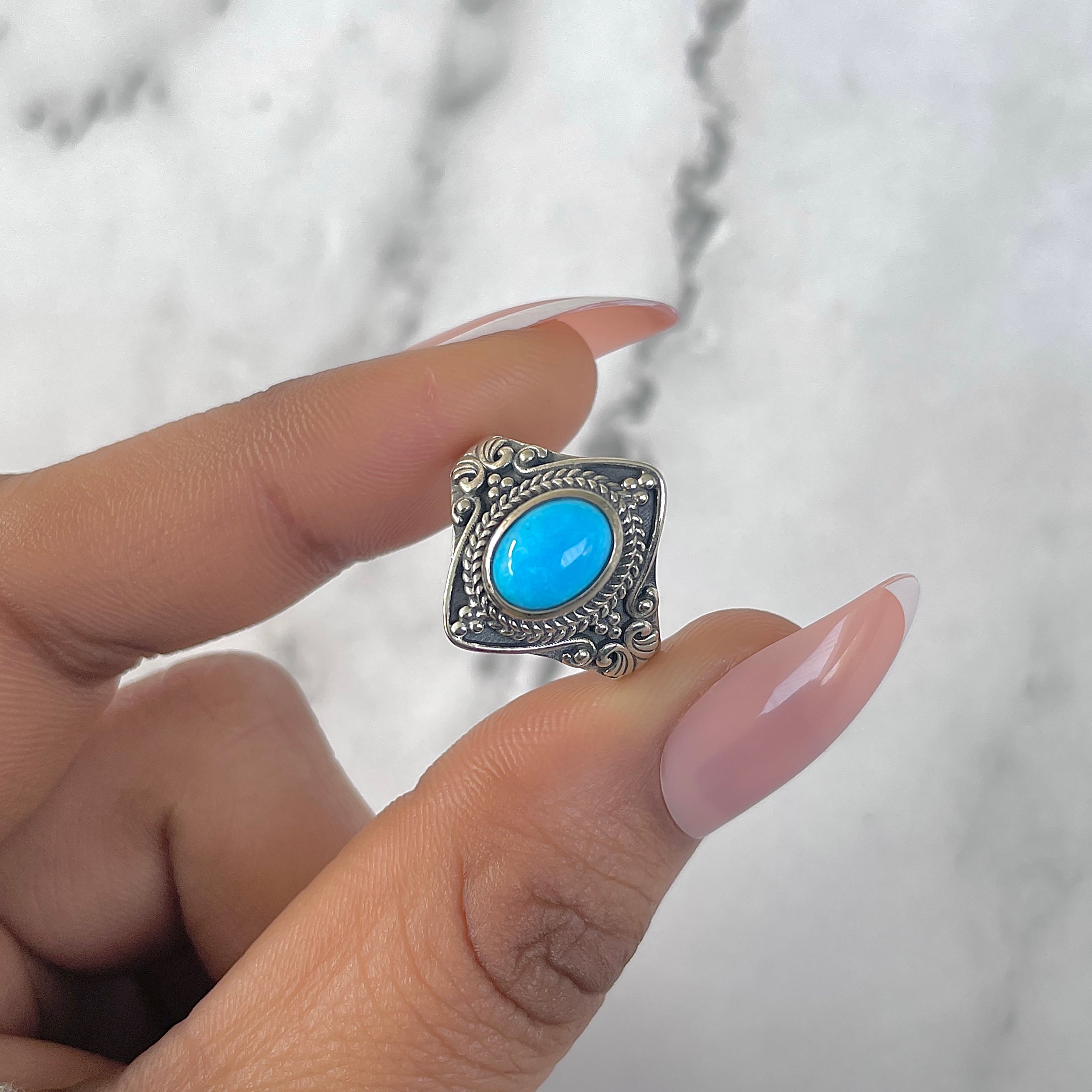 Turquoise Ring-(TRQ-RDR-986.)