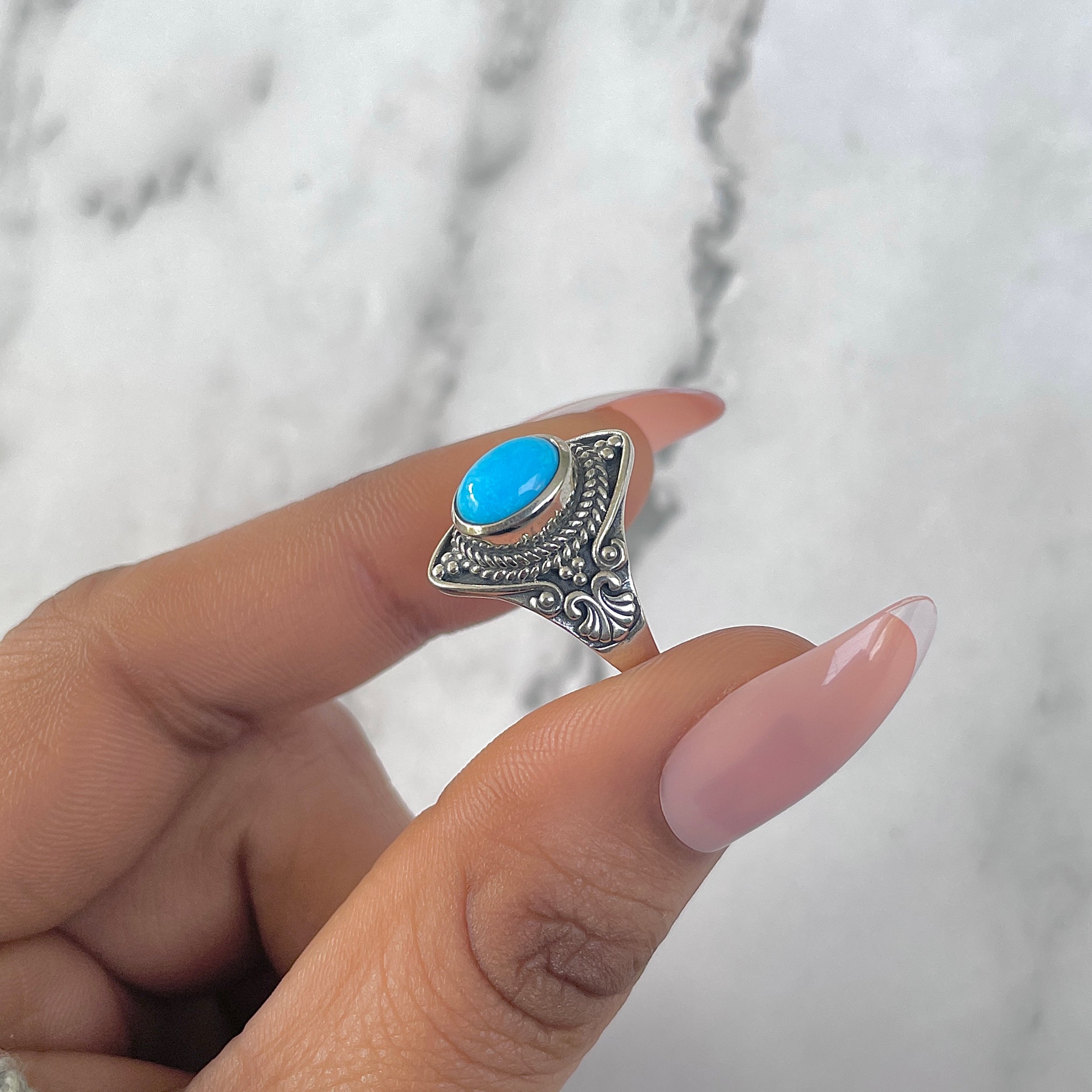 Turquoise Ring-(TRQ-RDR-986.)