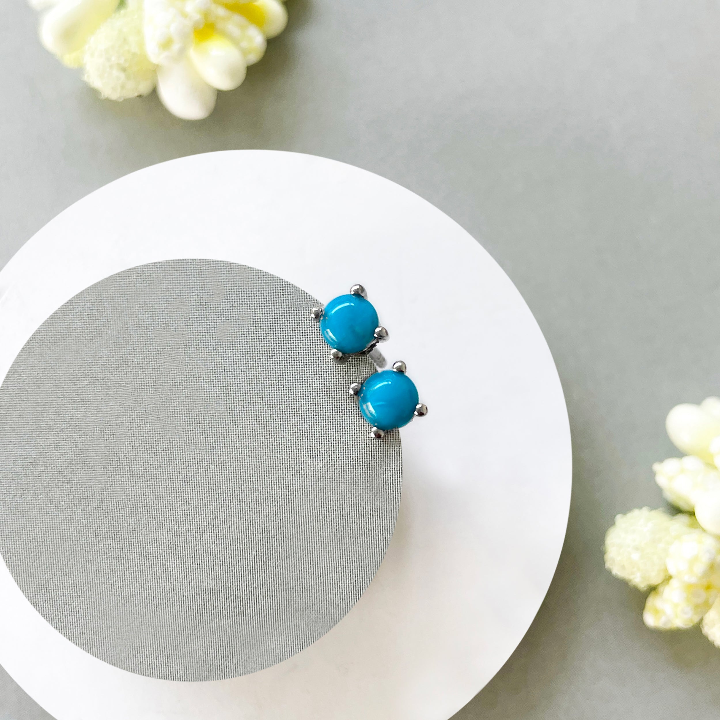 Turquoise Stud Earring-(TRQ-SE-1068.)