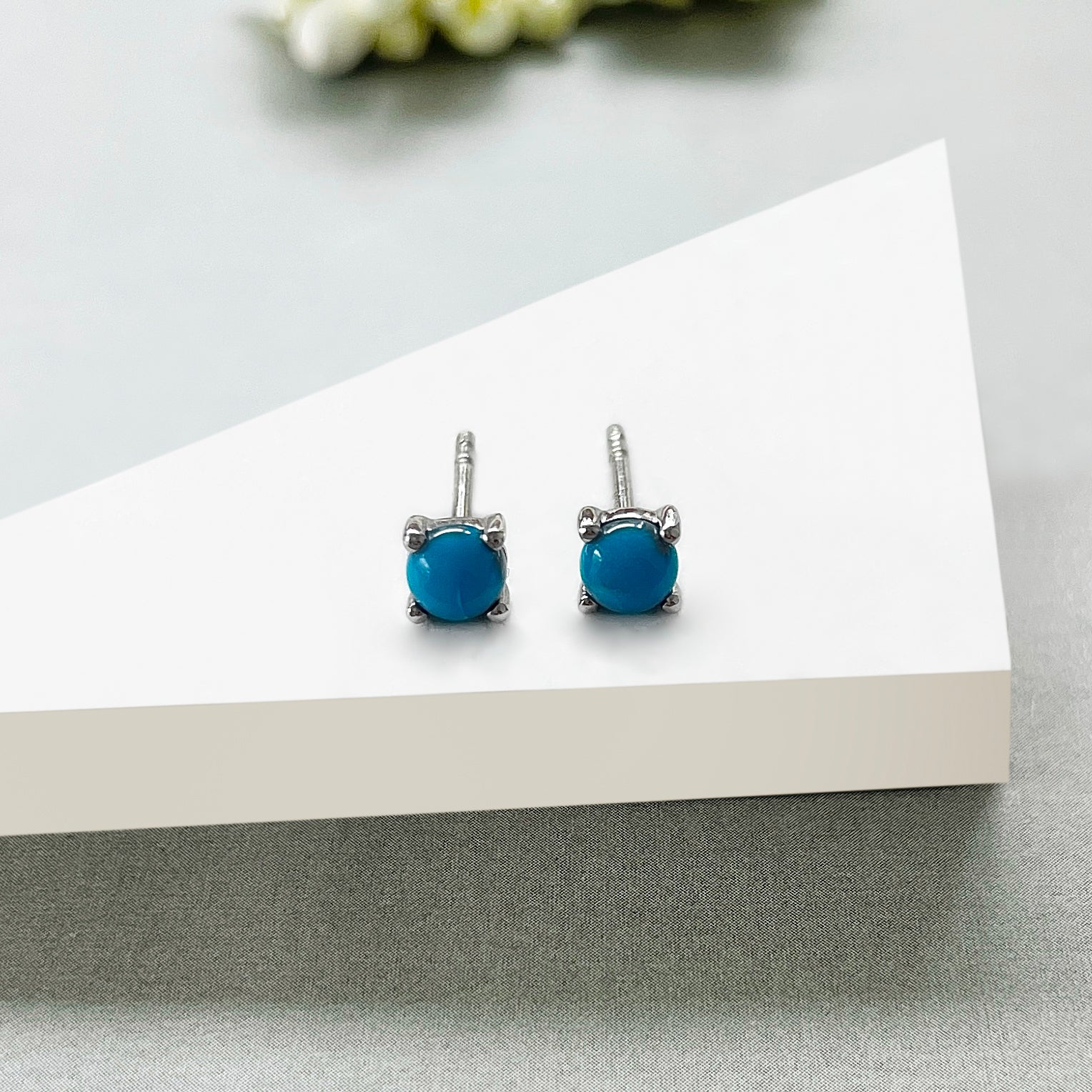 Turquoise Stud Earring-(TRQ-SE-1068.)