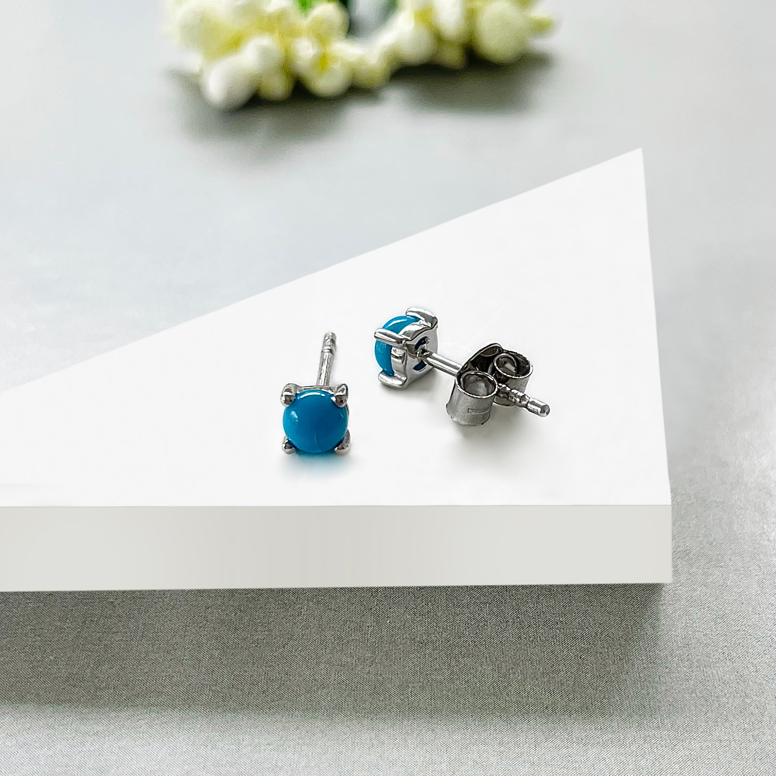 Turquoise Stud Earring-(TRQ-SE-1068.)