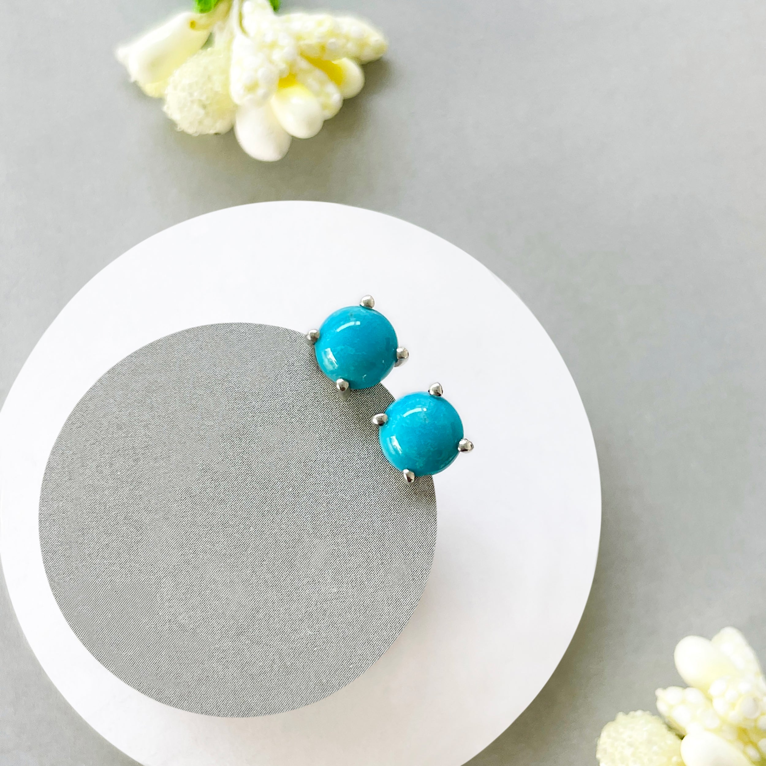 Turquoise Stud Earring-(TRQ-SE-1069.)
