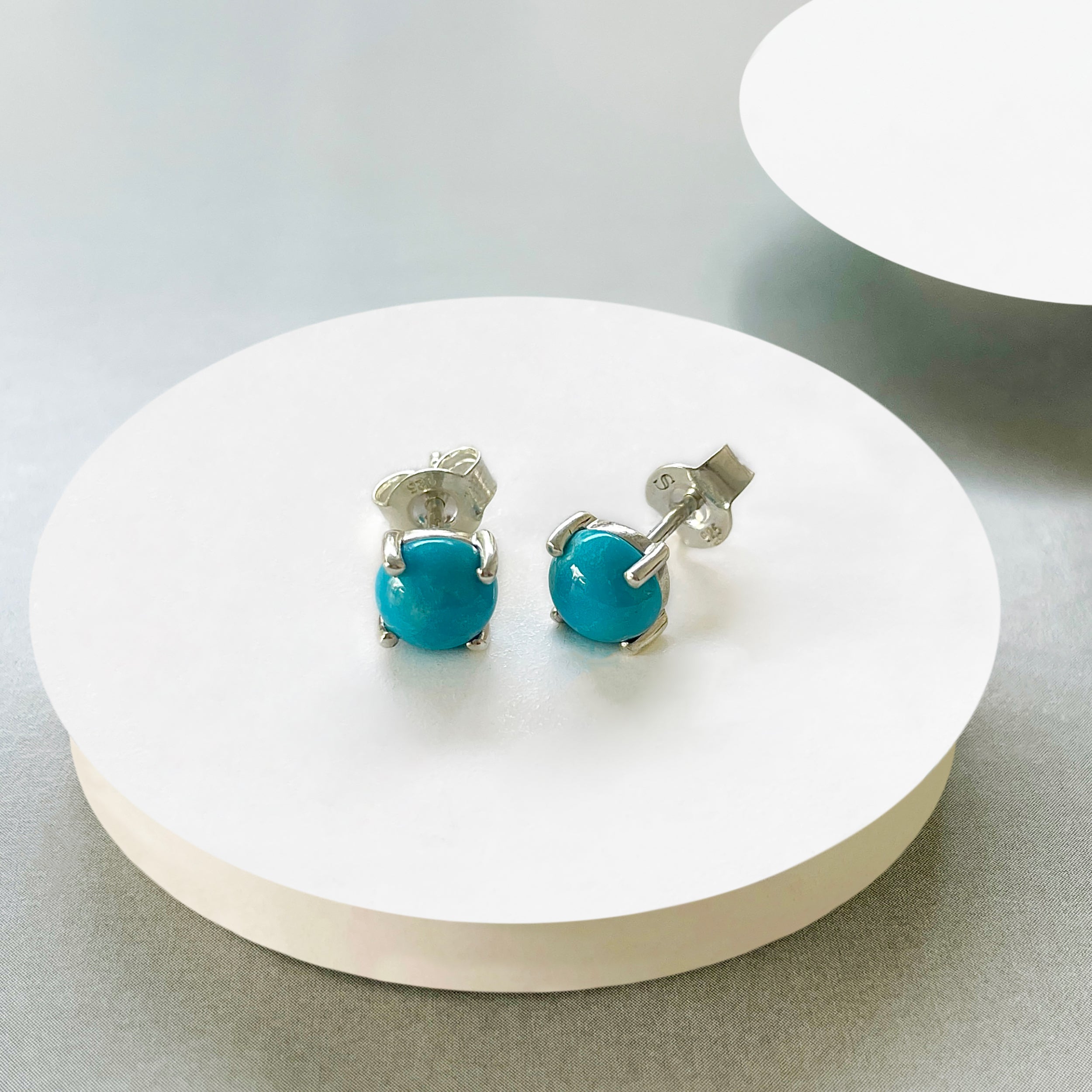 Turquoise Stud Earring-(TRQ-SE-1069.)