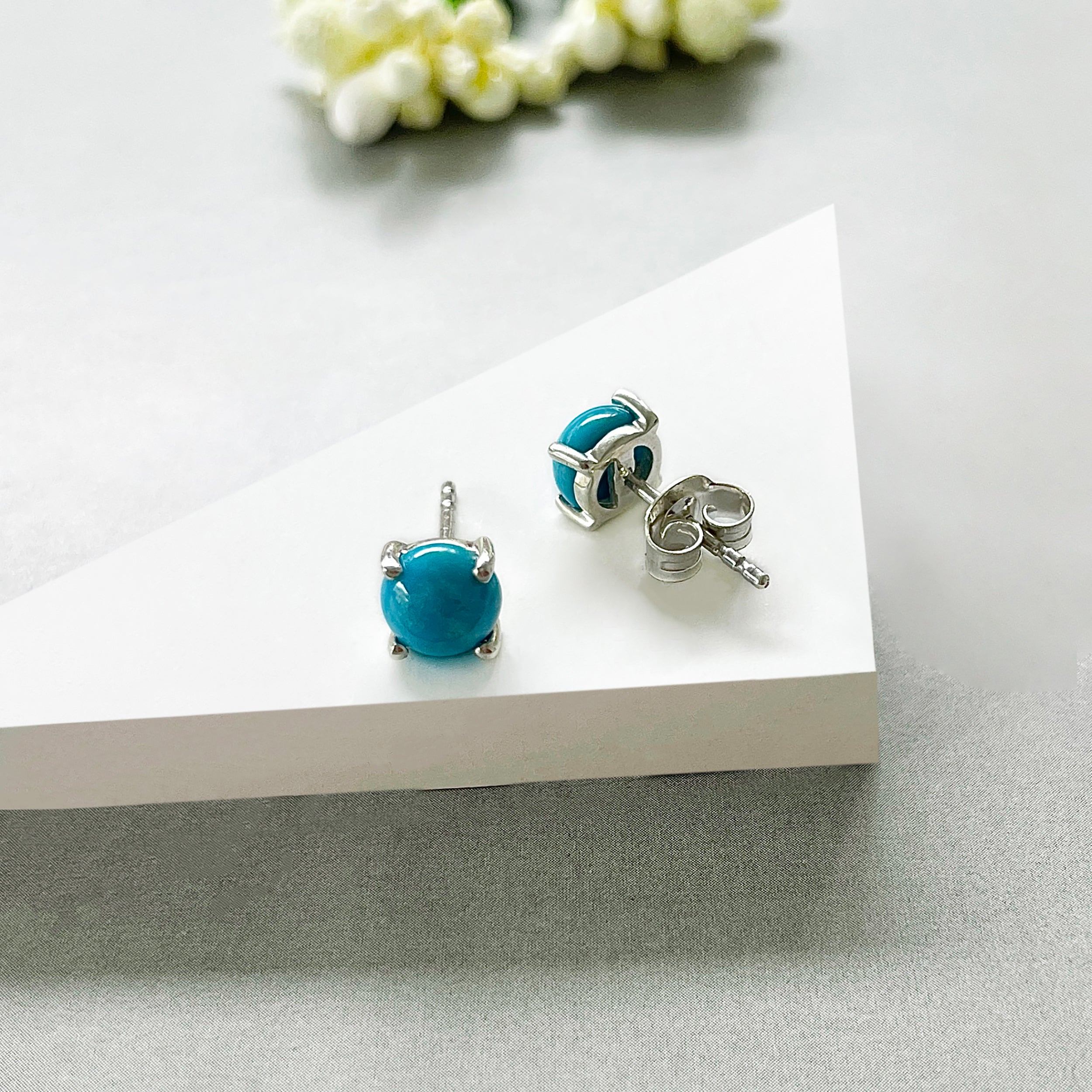 Turquoise Stud Earring-(TRQ-SE-1069.)