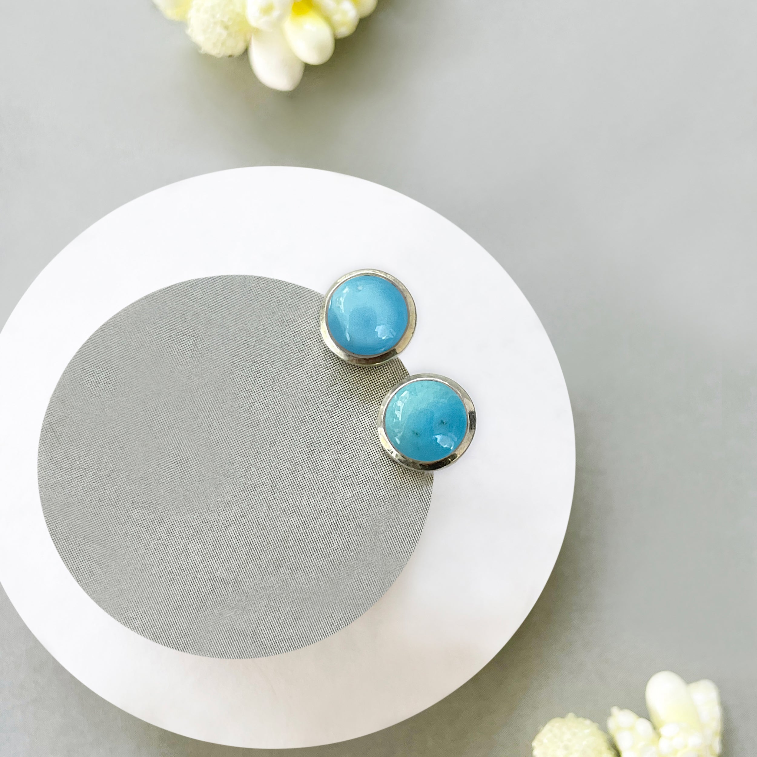 Turquoise Stud Earring-(TRQ-SE-1073.)